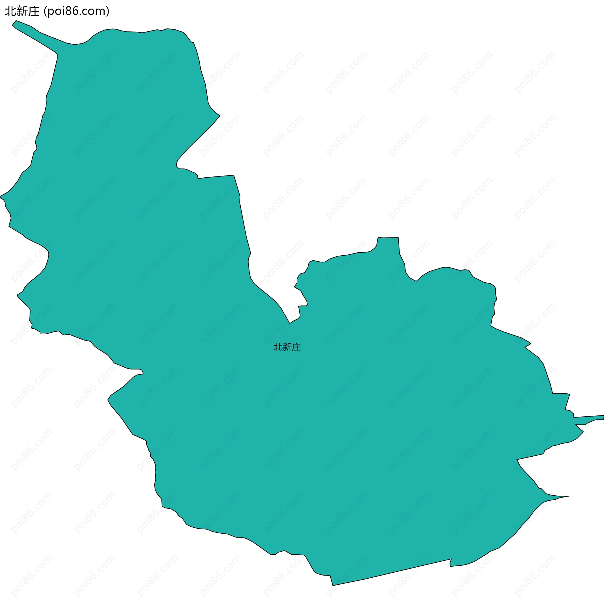 北新庄边界地图