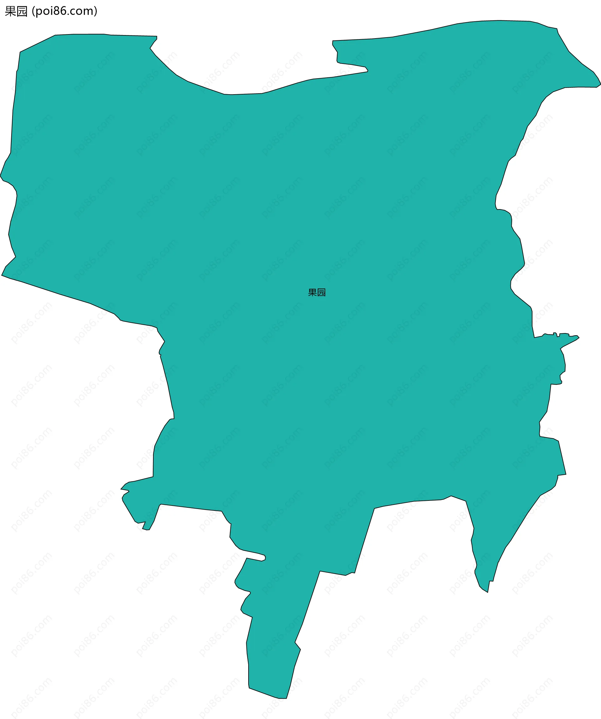 果园边界地图