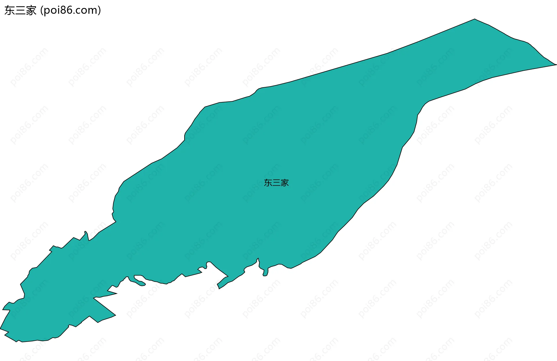 东三家边界地图