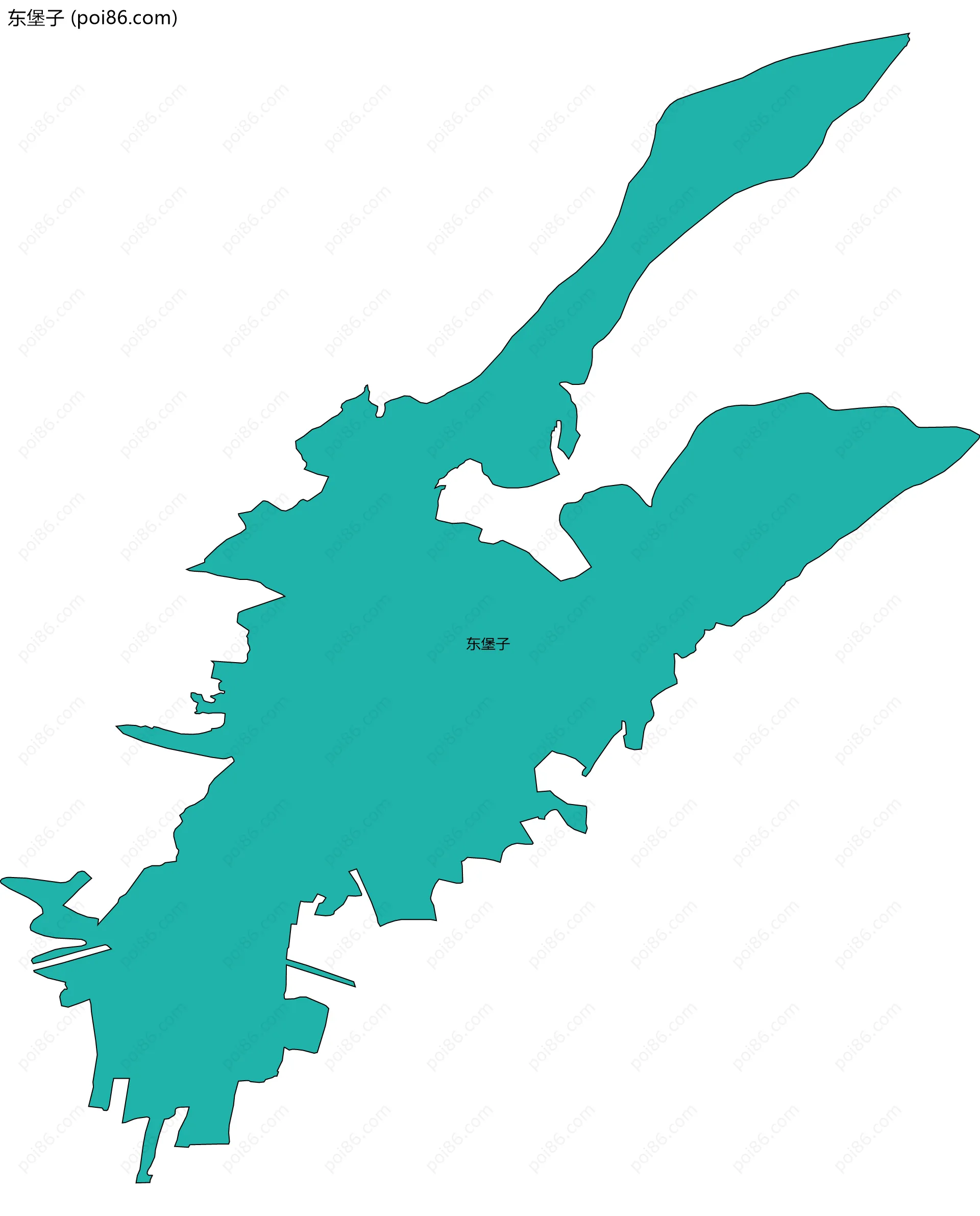 东堡子边界地图