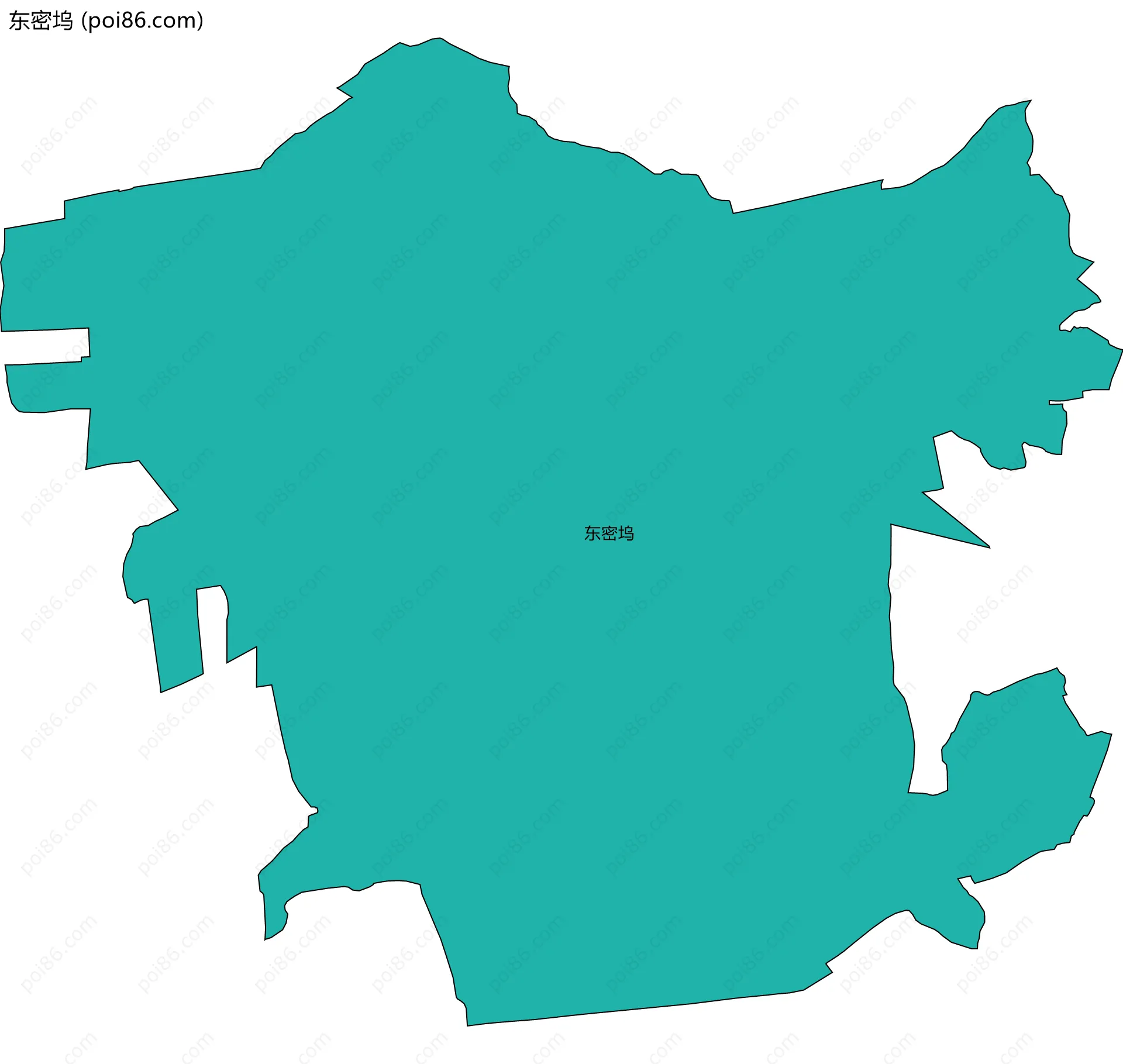 东密坞边界地图