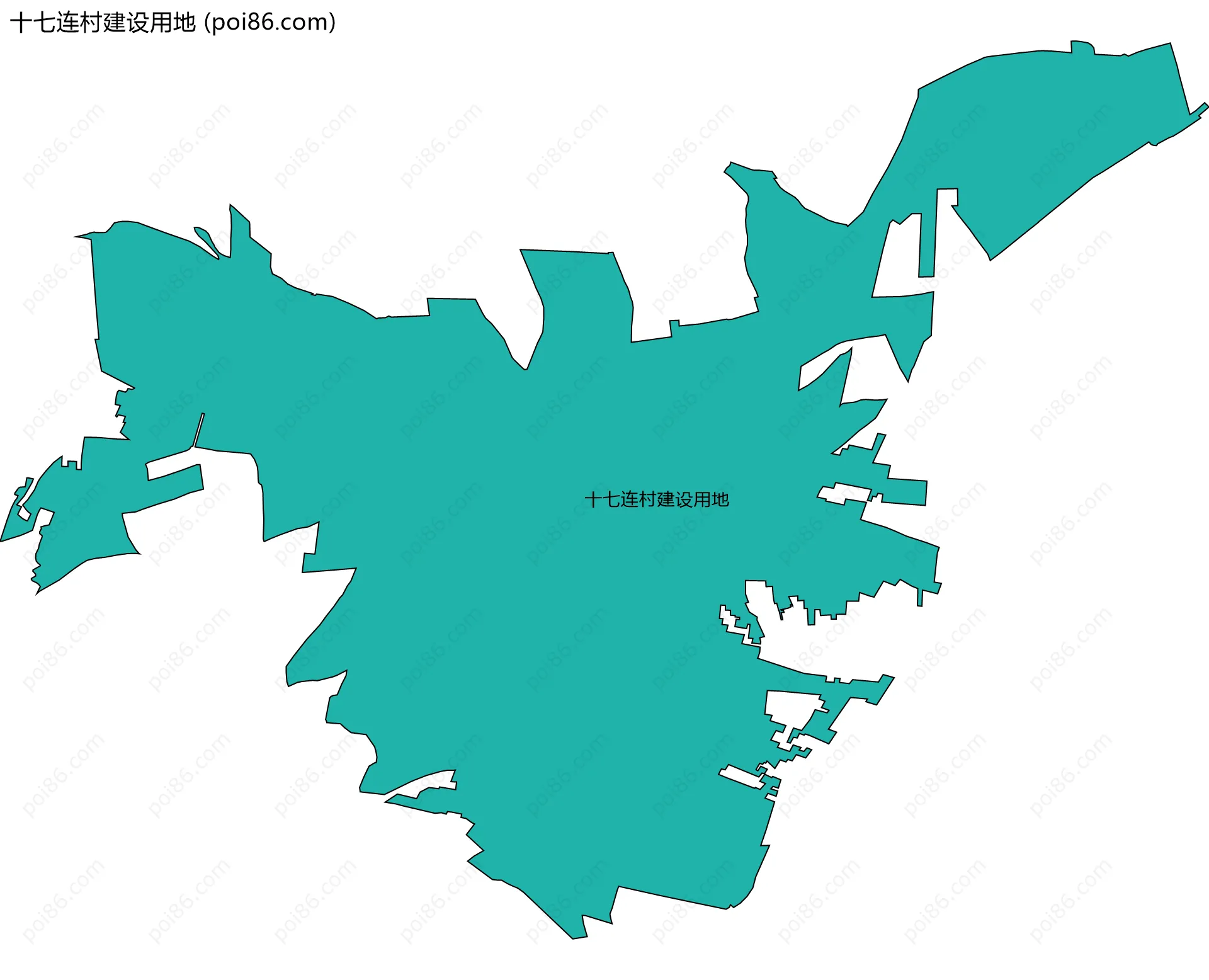 十七连村建设用地边界地图