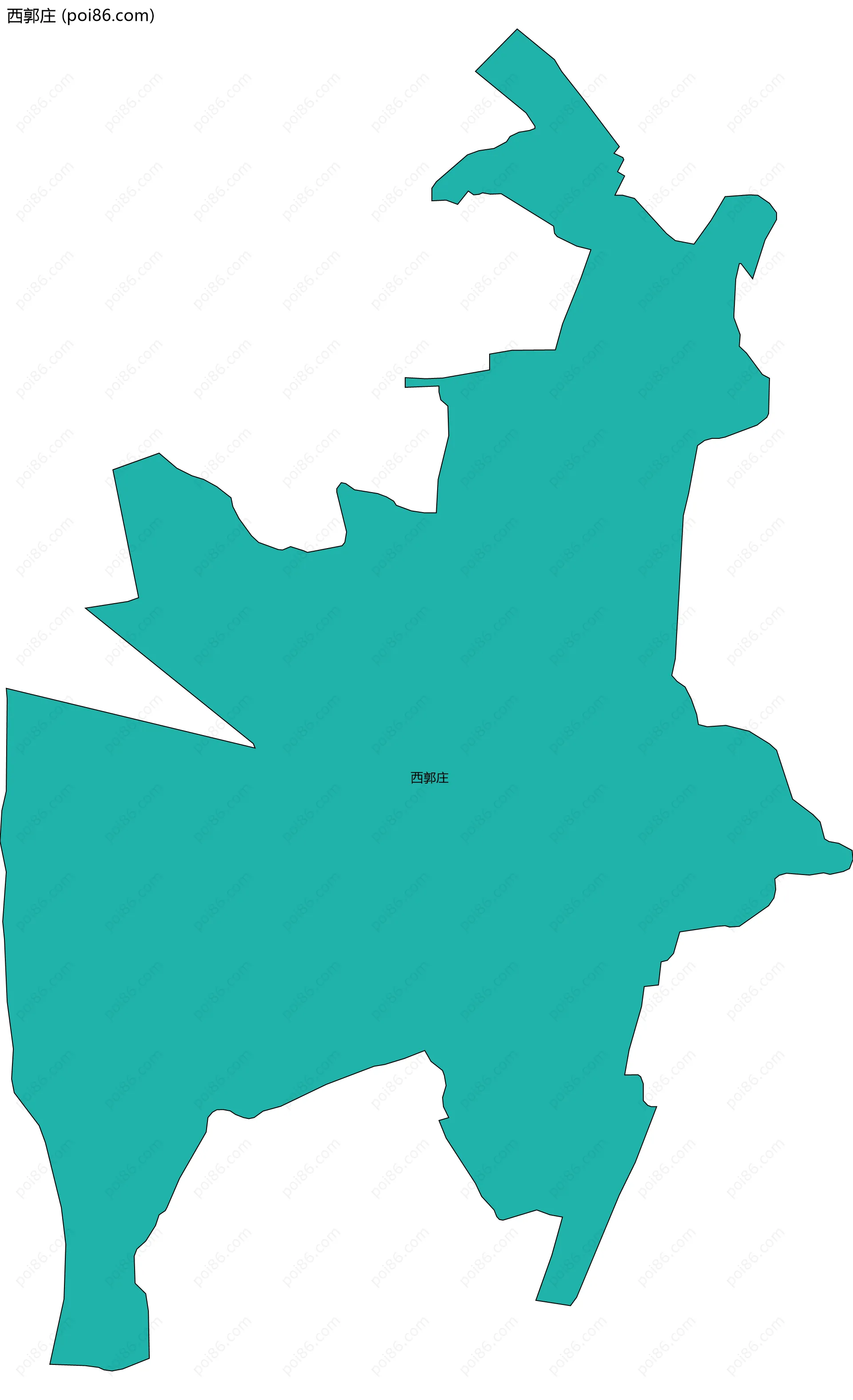 西郭庄边界地图
