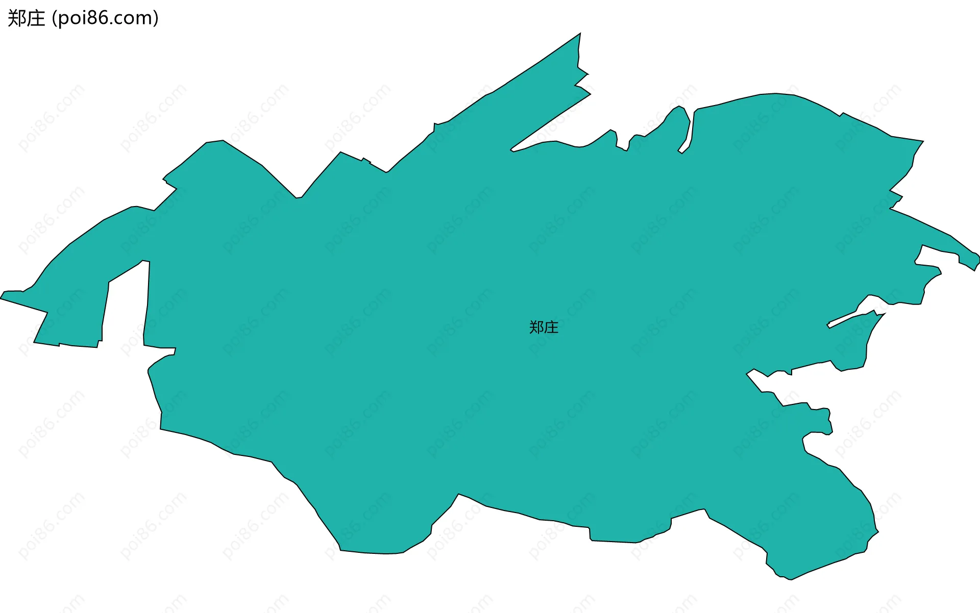 郑庄边界地图