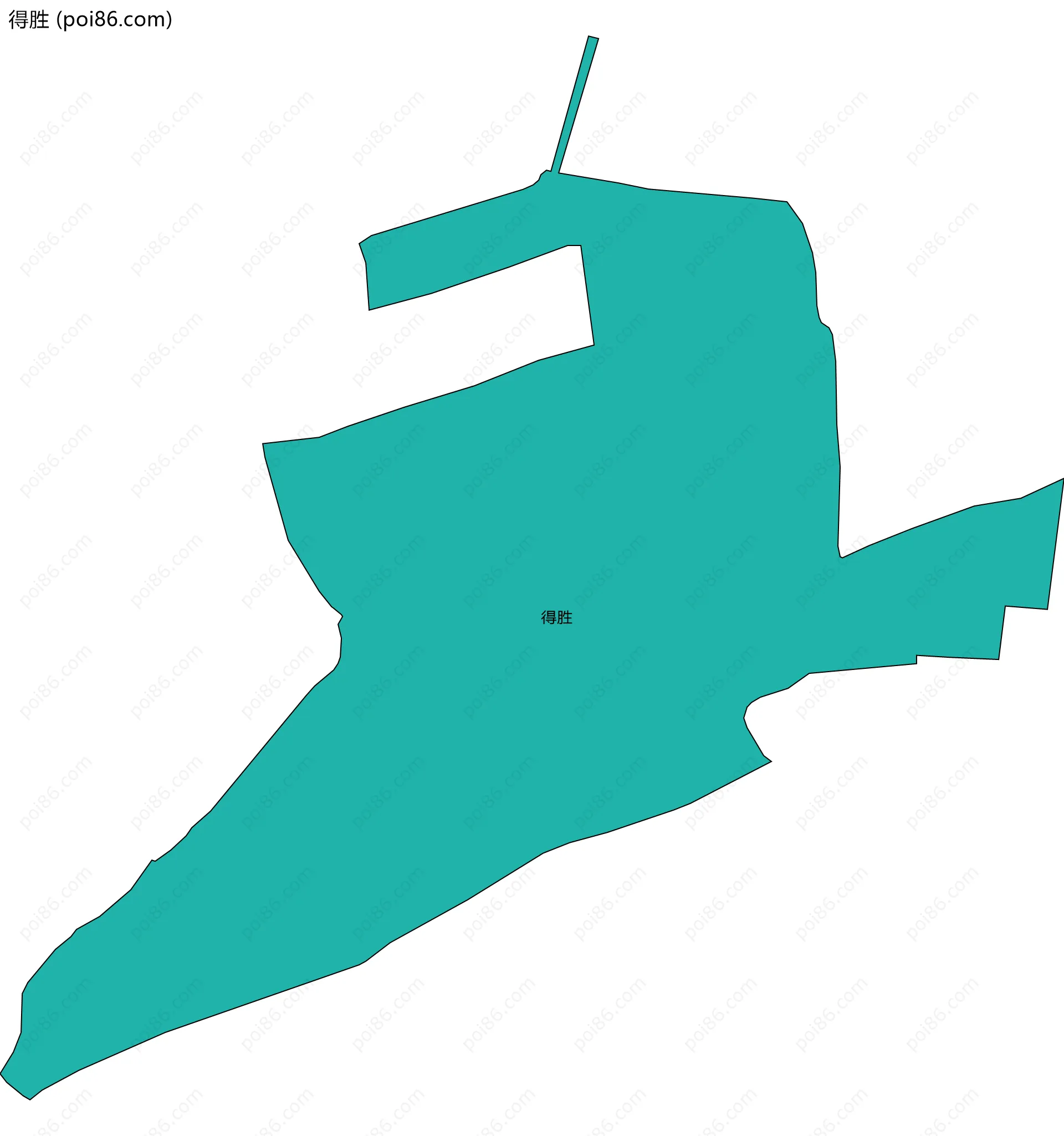 得胜边界地图