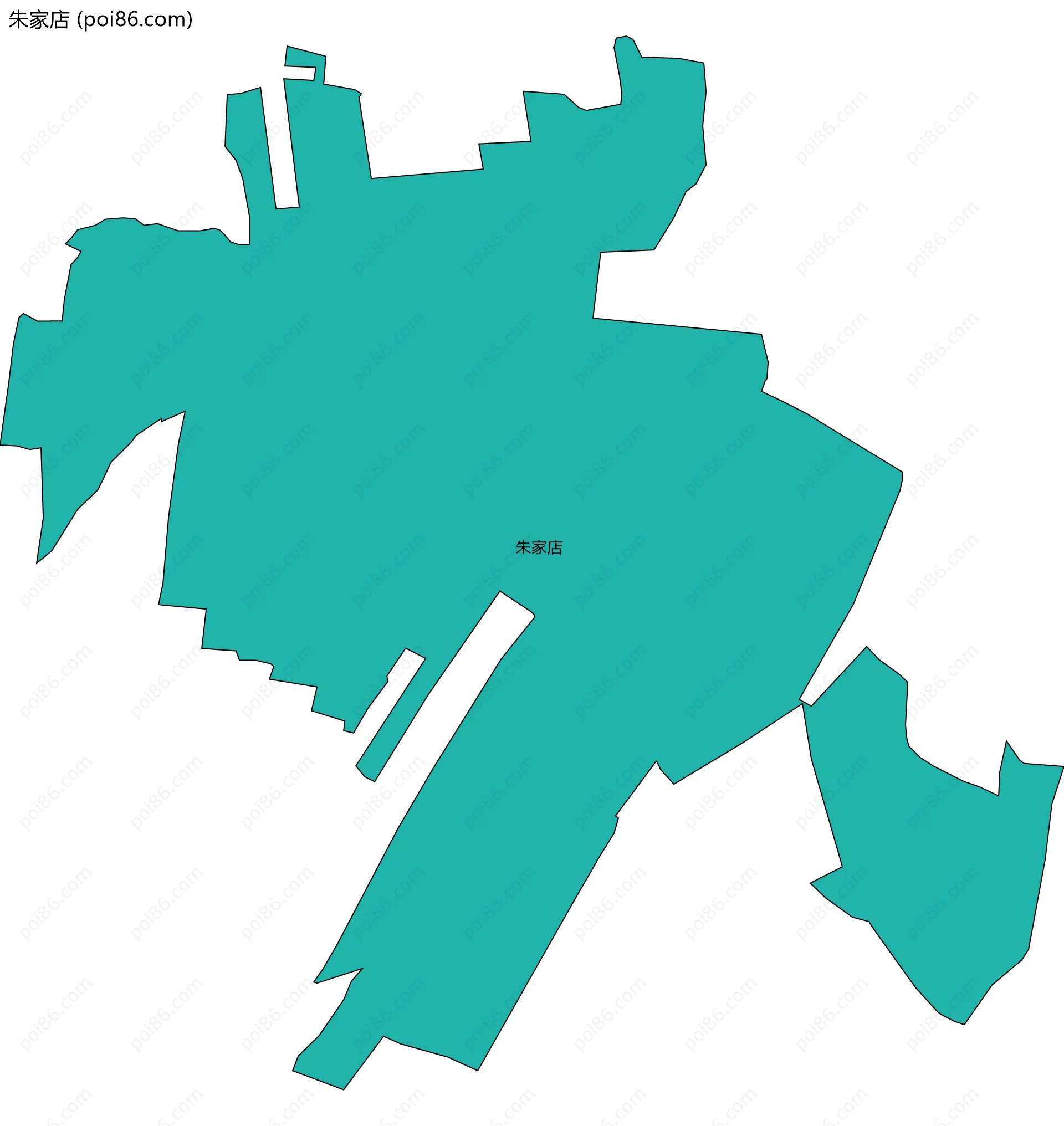 朱家店边界地图