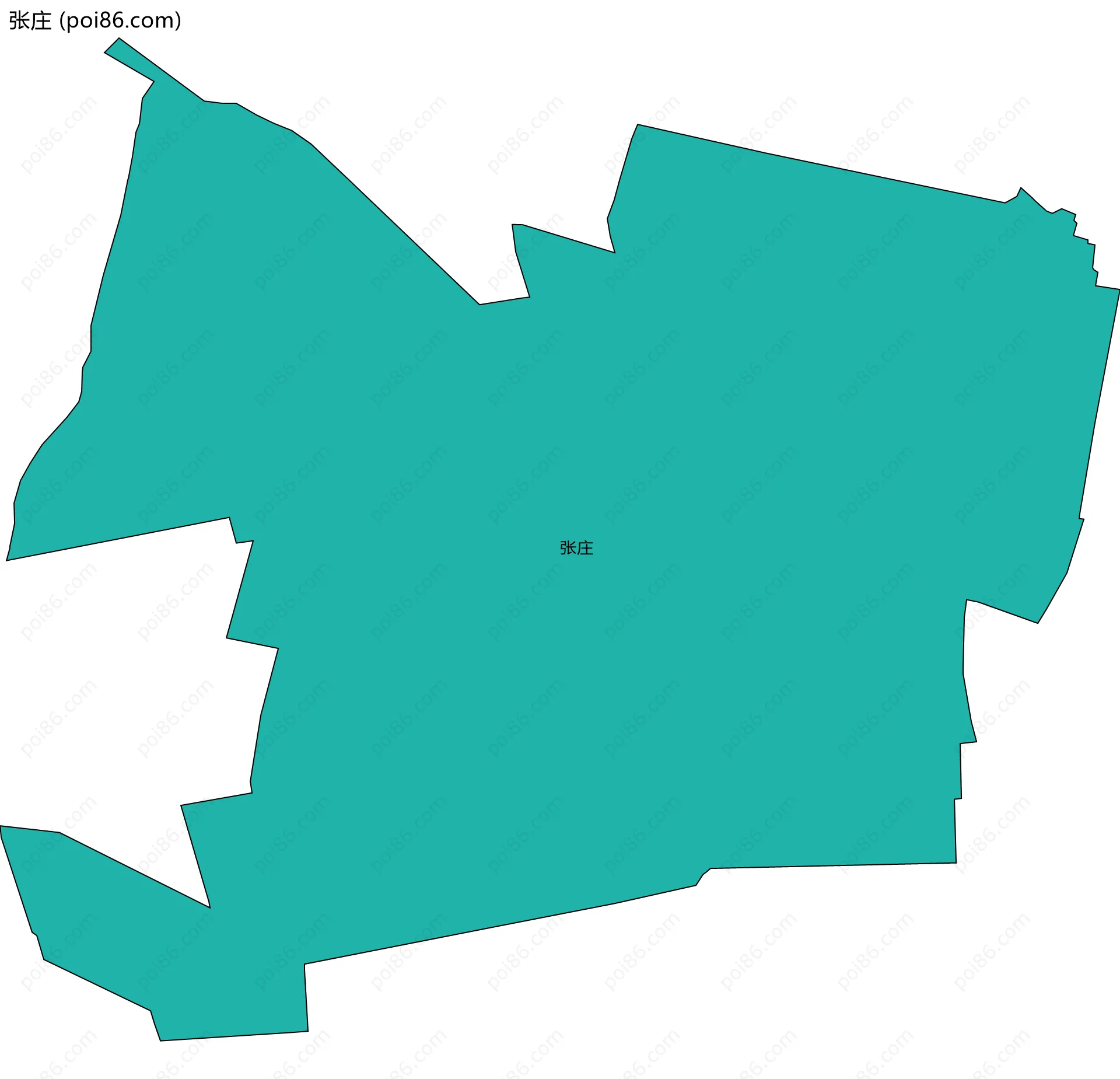 张庄边界地图