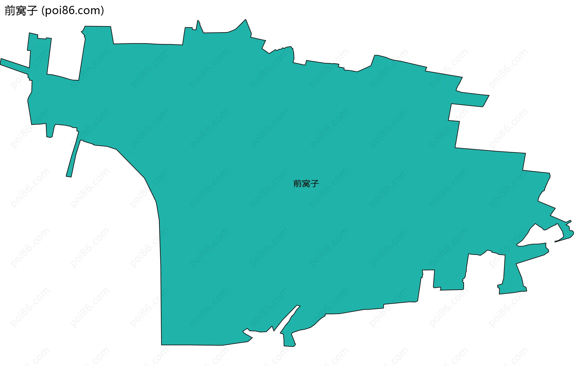 前窝子边界地图