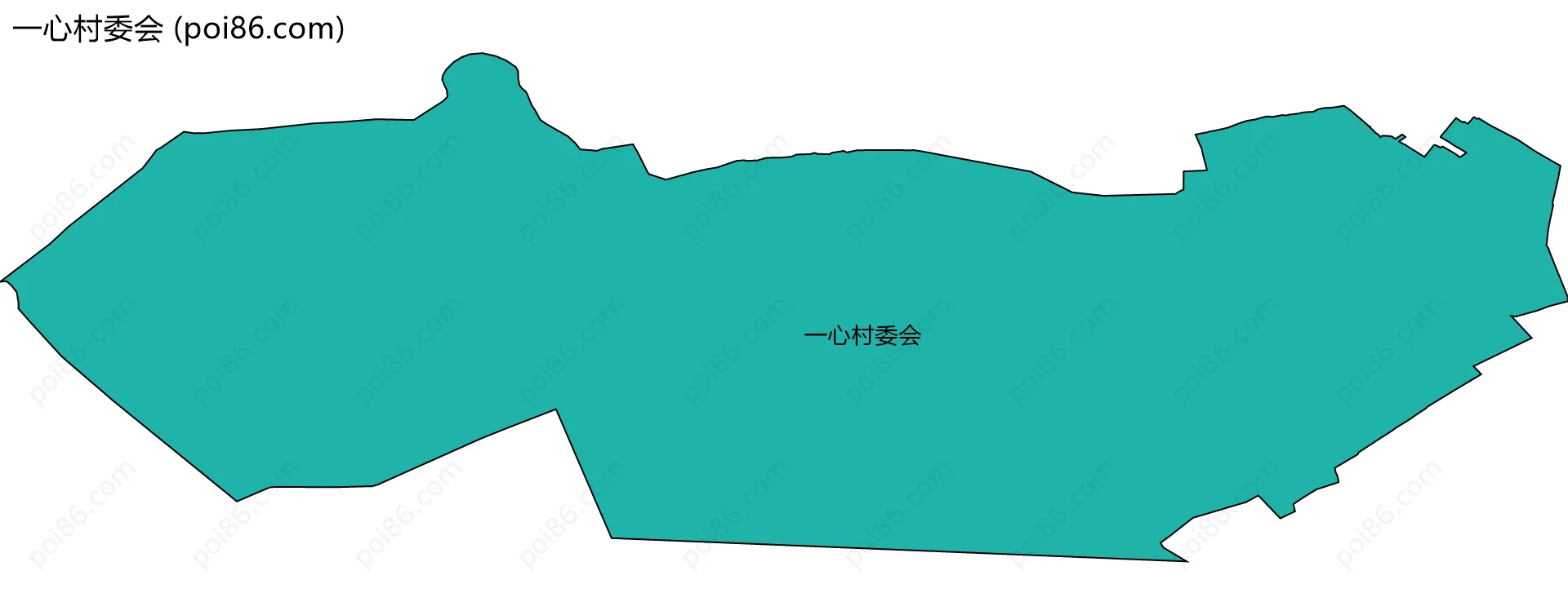 一心村委会边界地图