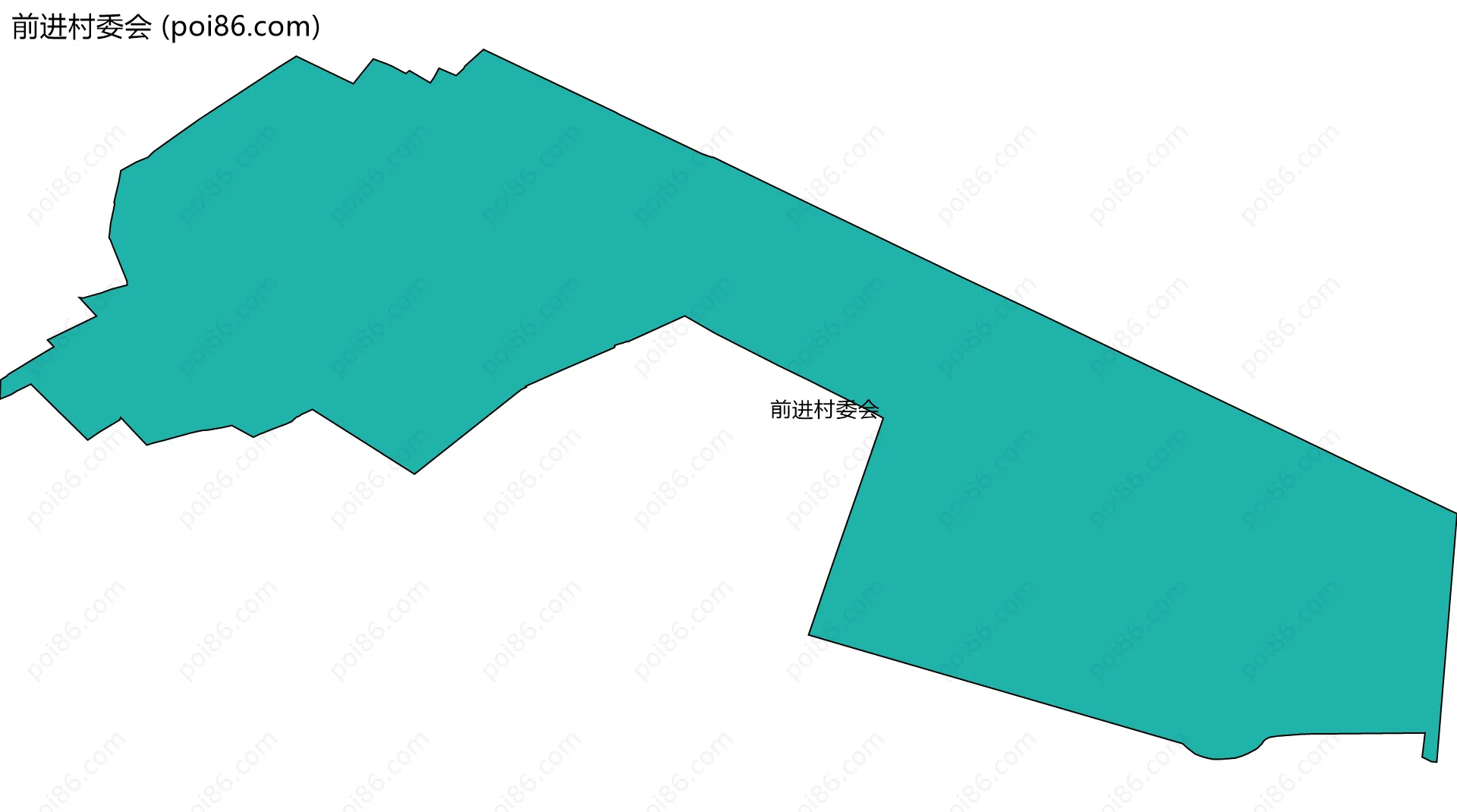 前进村委会边界地图