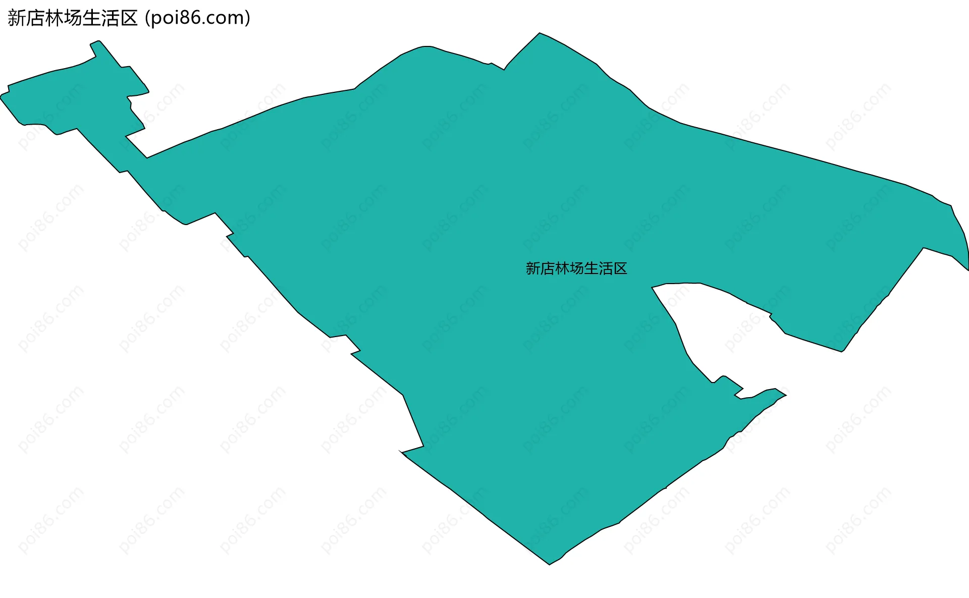 新店林场生活区边界地图