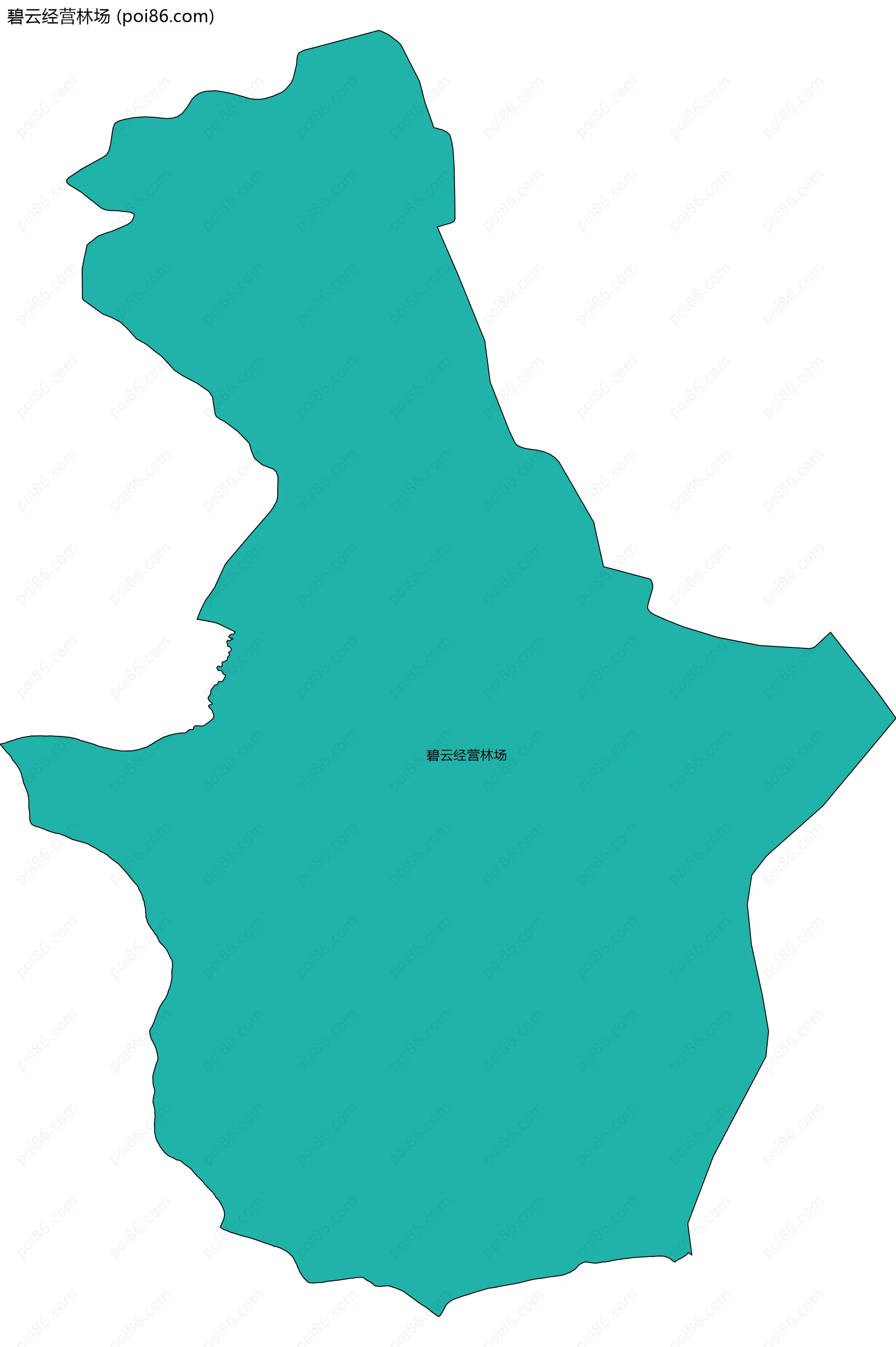 碧云经营林场边界地图