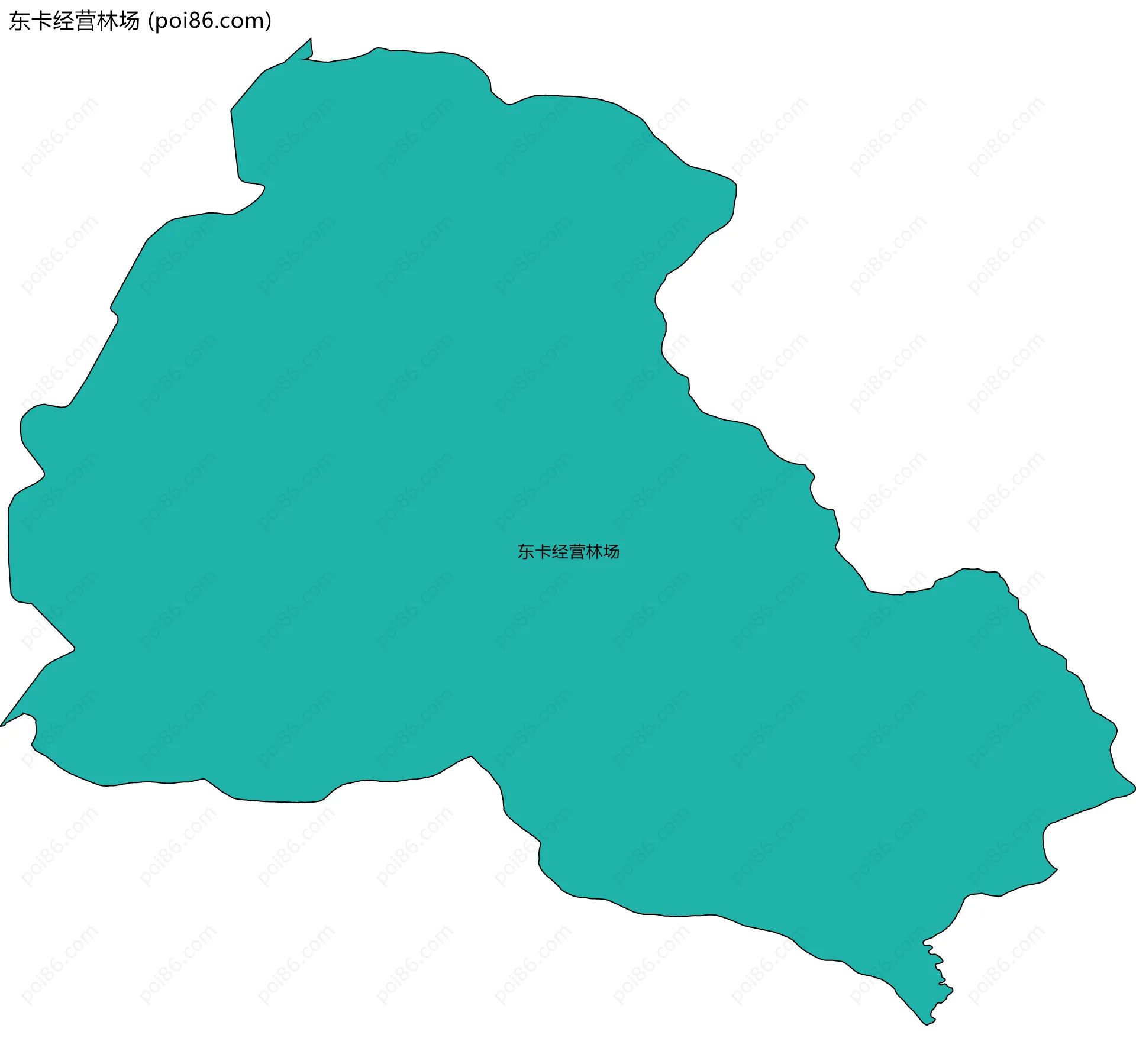 东卡经营林场边界地图