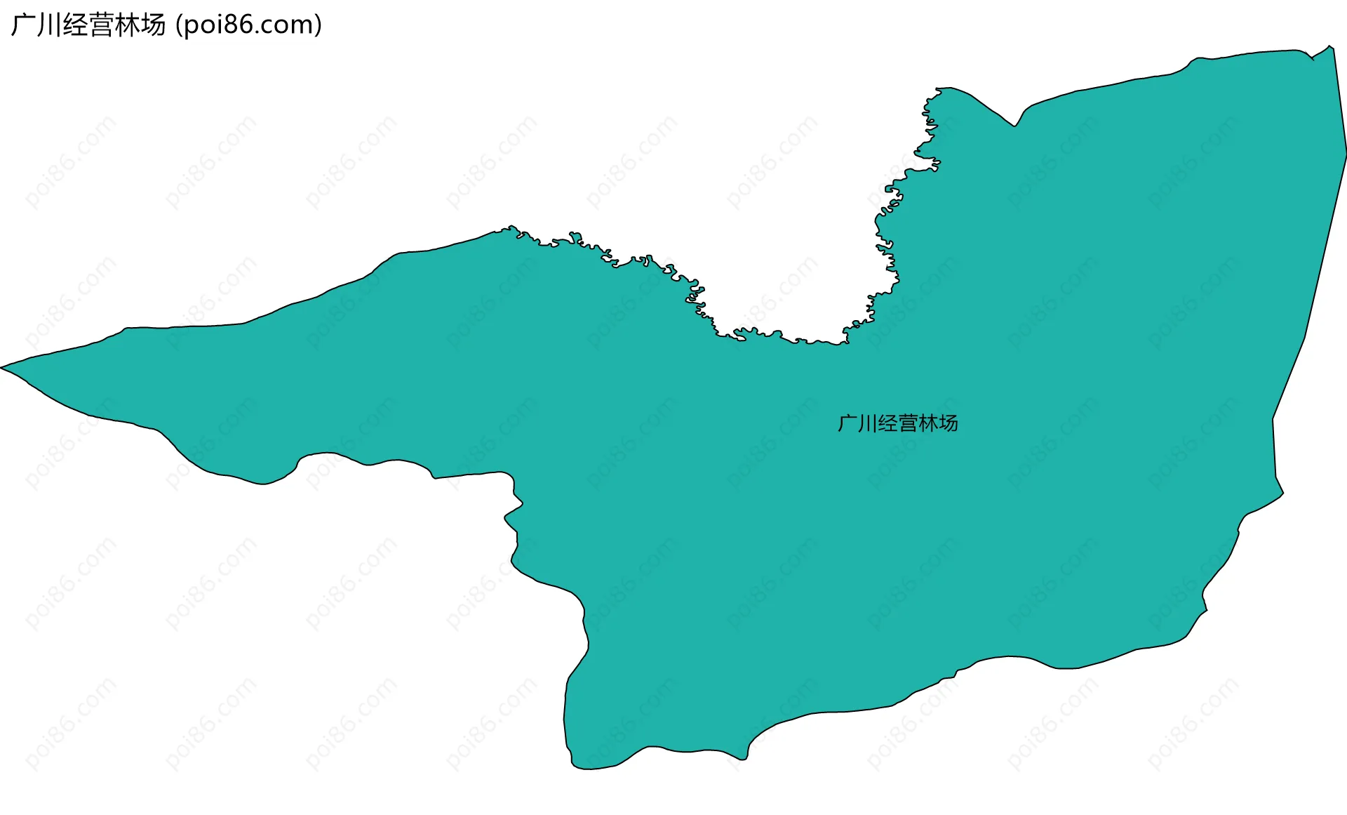 广川经营林场边界地图
