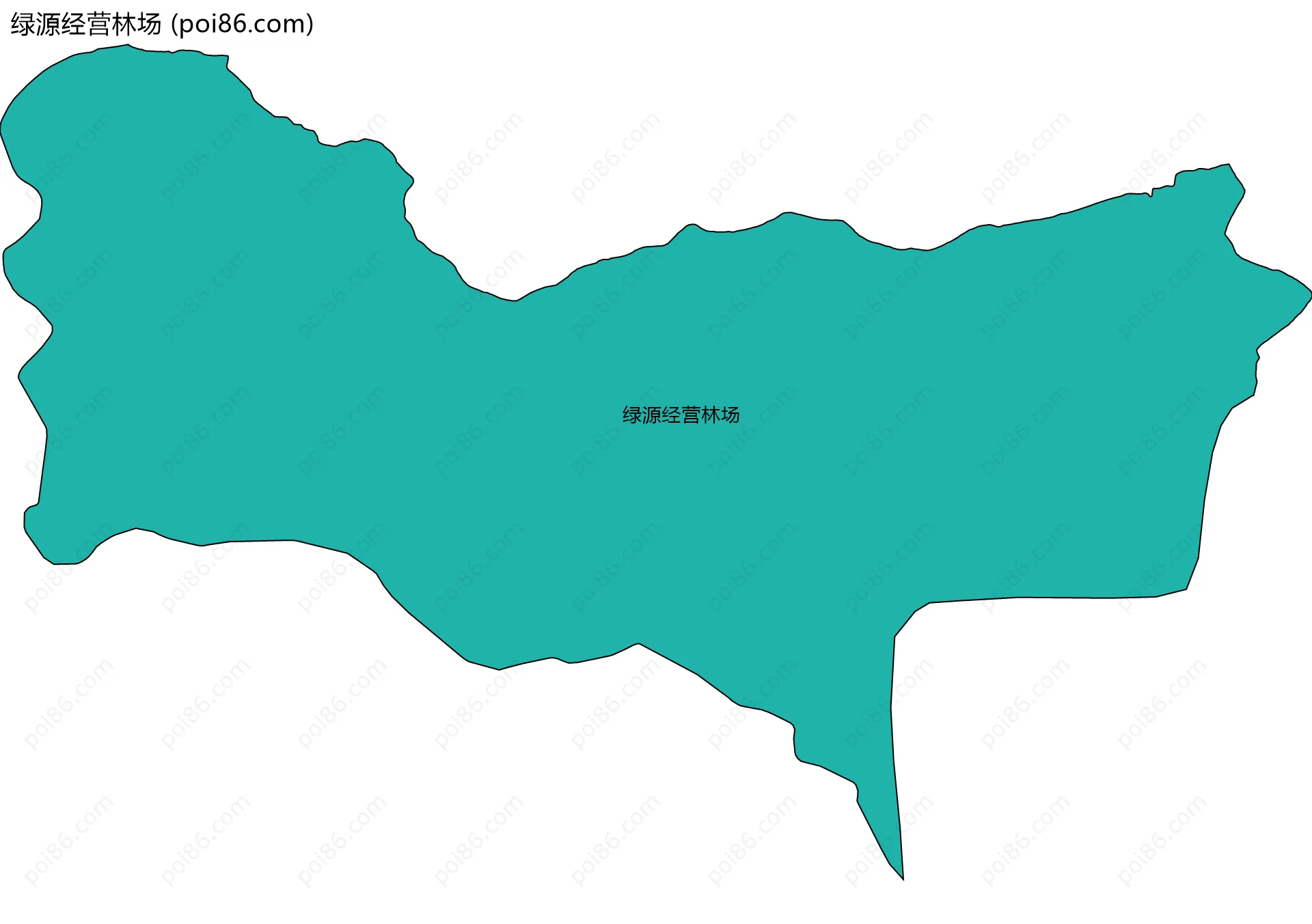 绿源经营林场边界地图