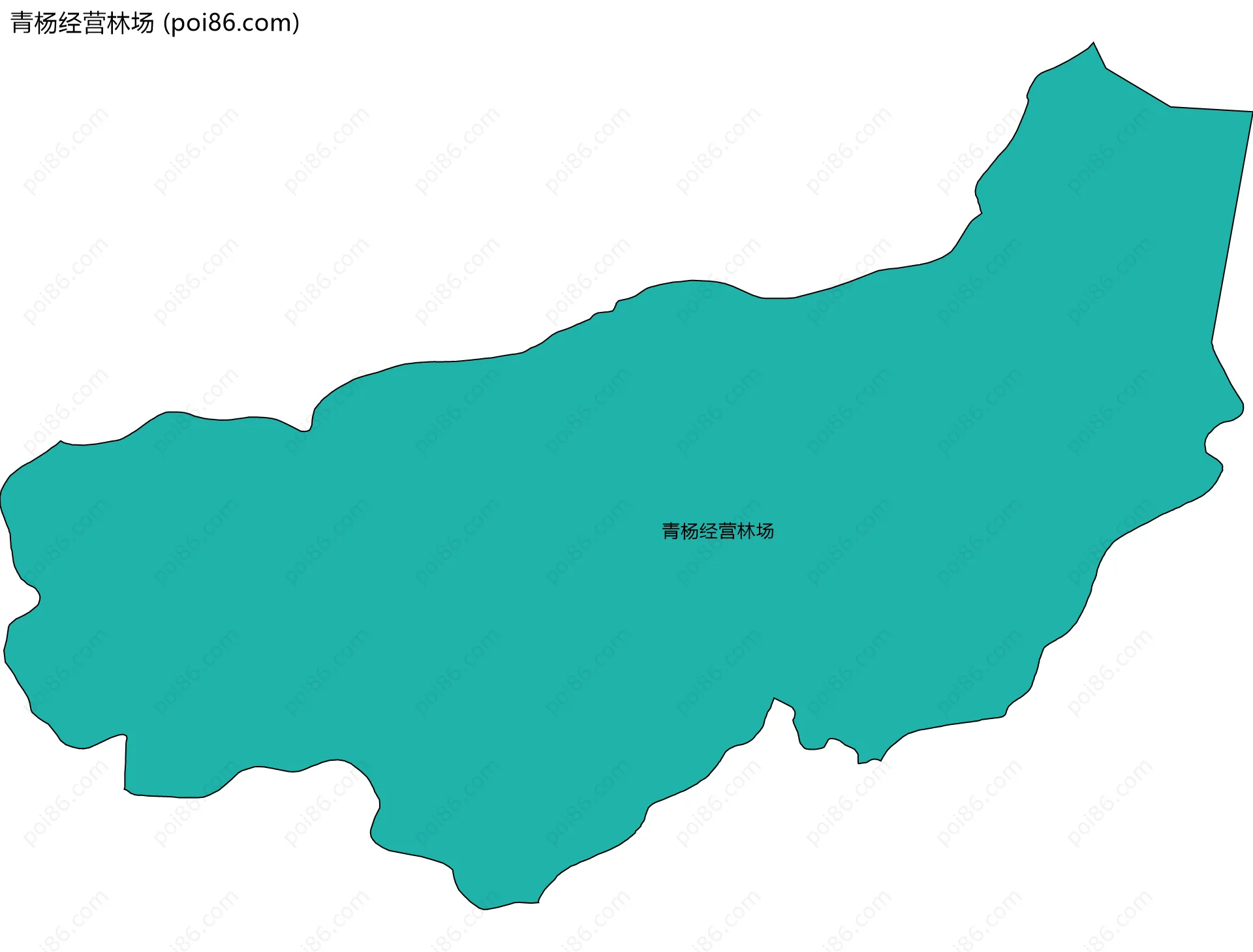青杨经营林场边界地图