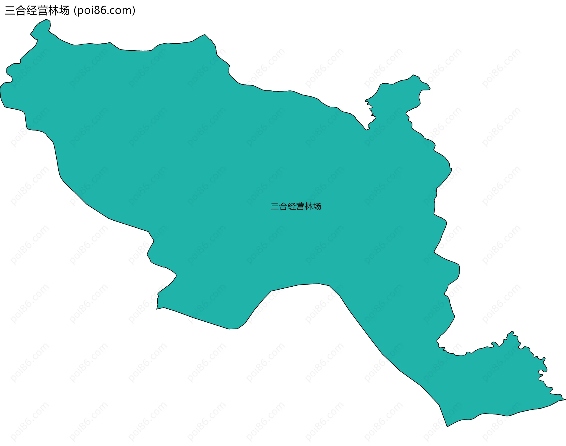 三合经营林场边界地图