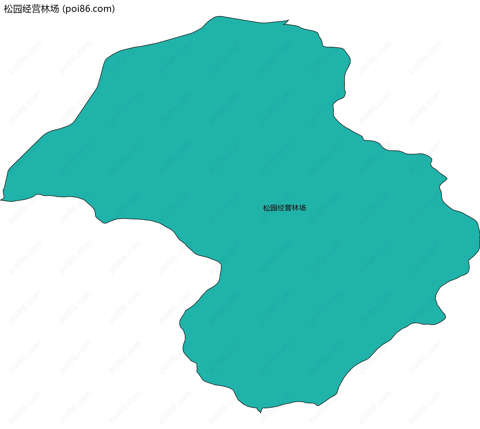 松园经营林场边界地图