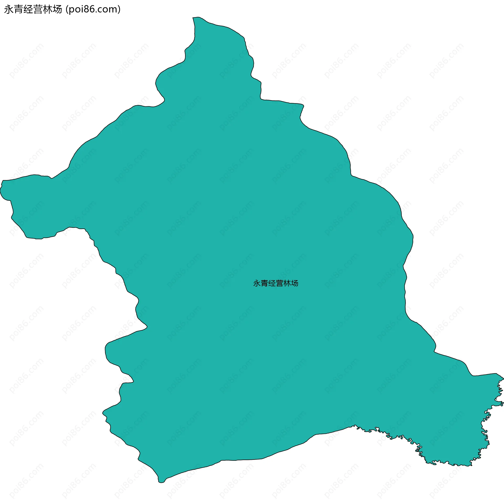 永青经营林场边界地图