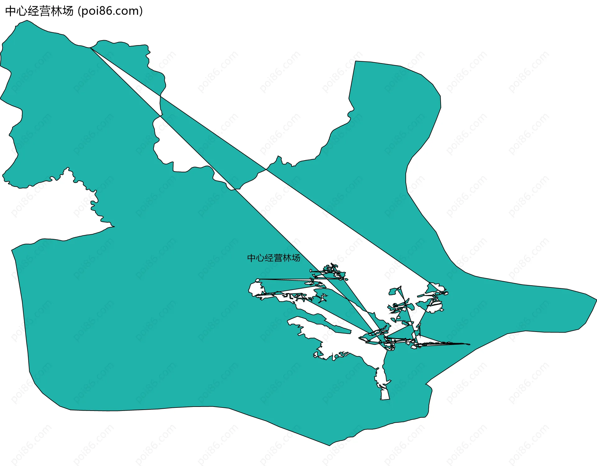 中心经营林场边界地图