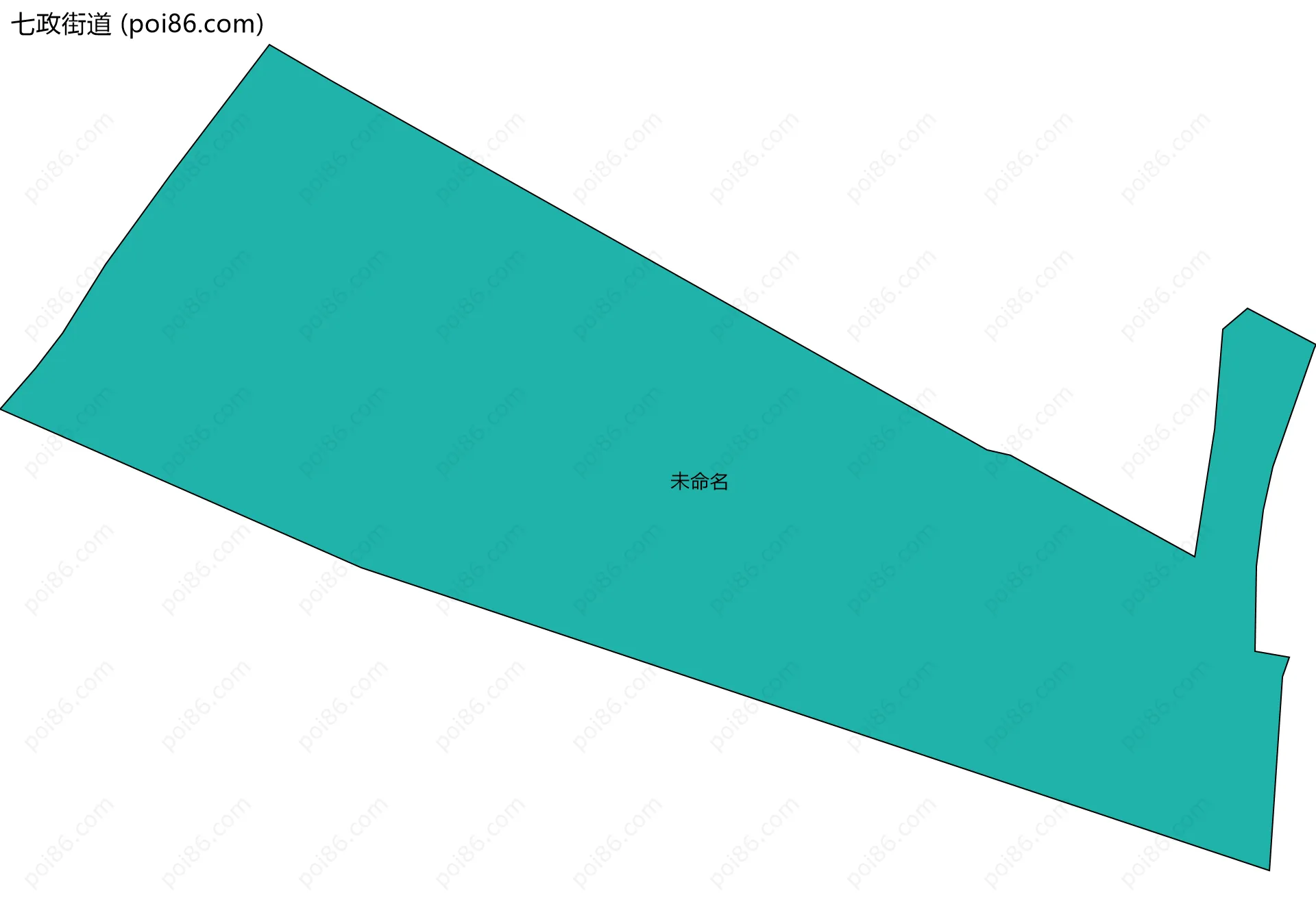 七政街道边界地图(五级行政区划)