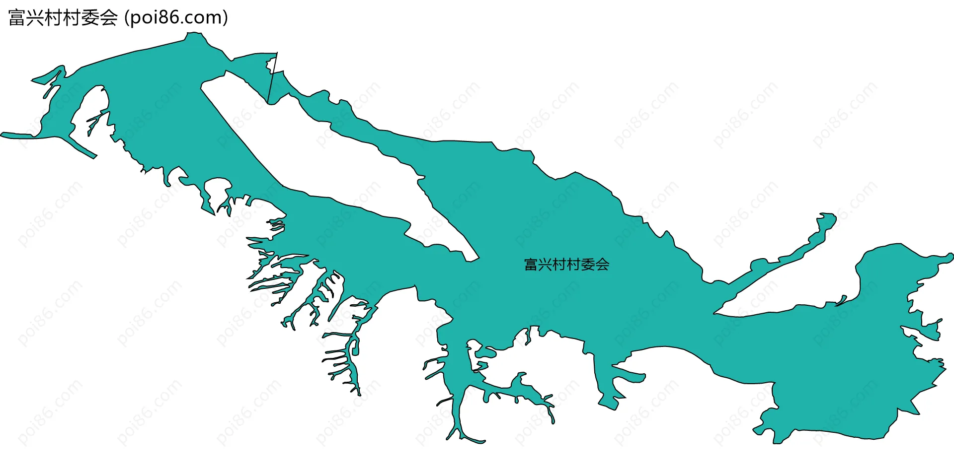 富兴村村委会边界地图