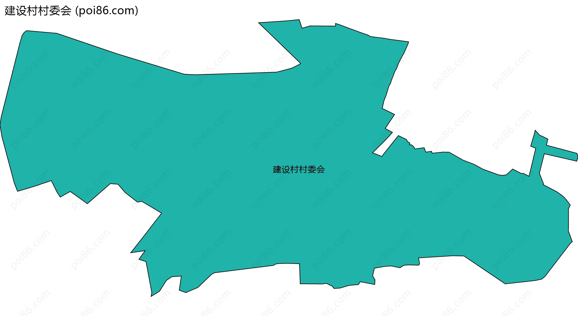 建设村村委会边界地图