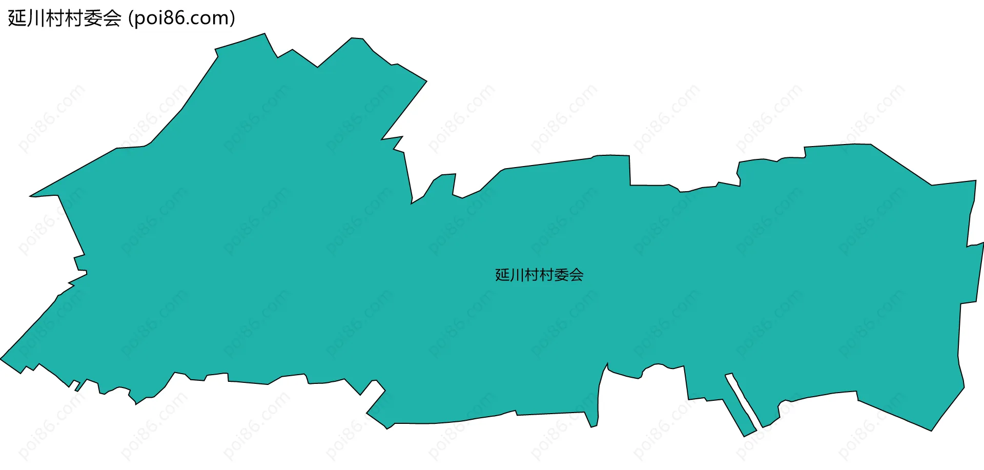 延川村村委会边界地图