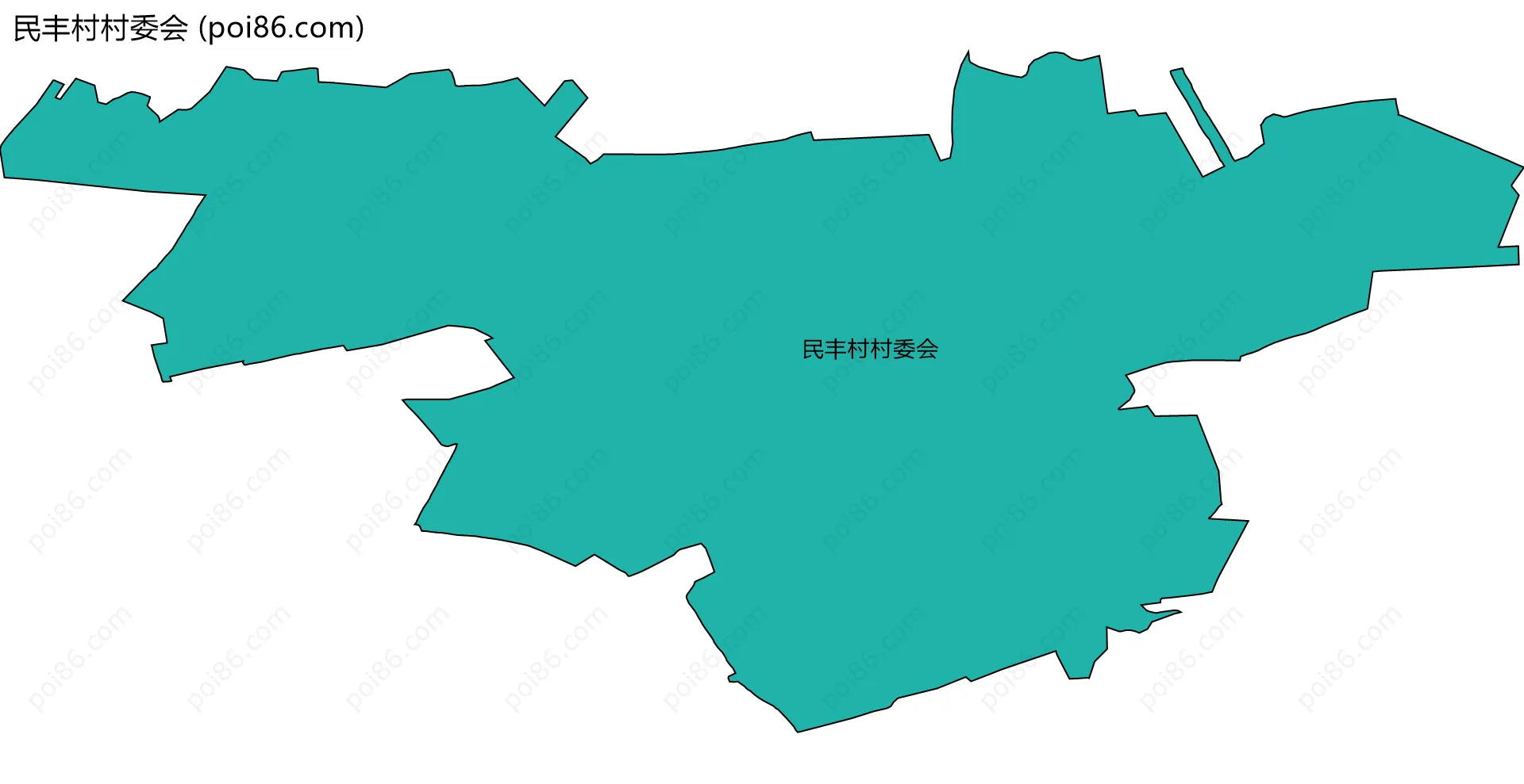 民丰村村委会边界地图