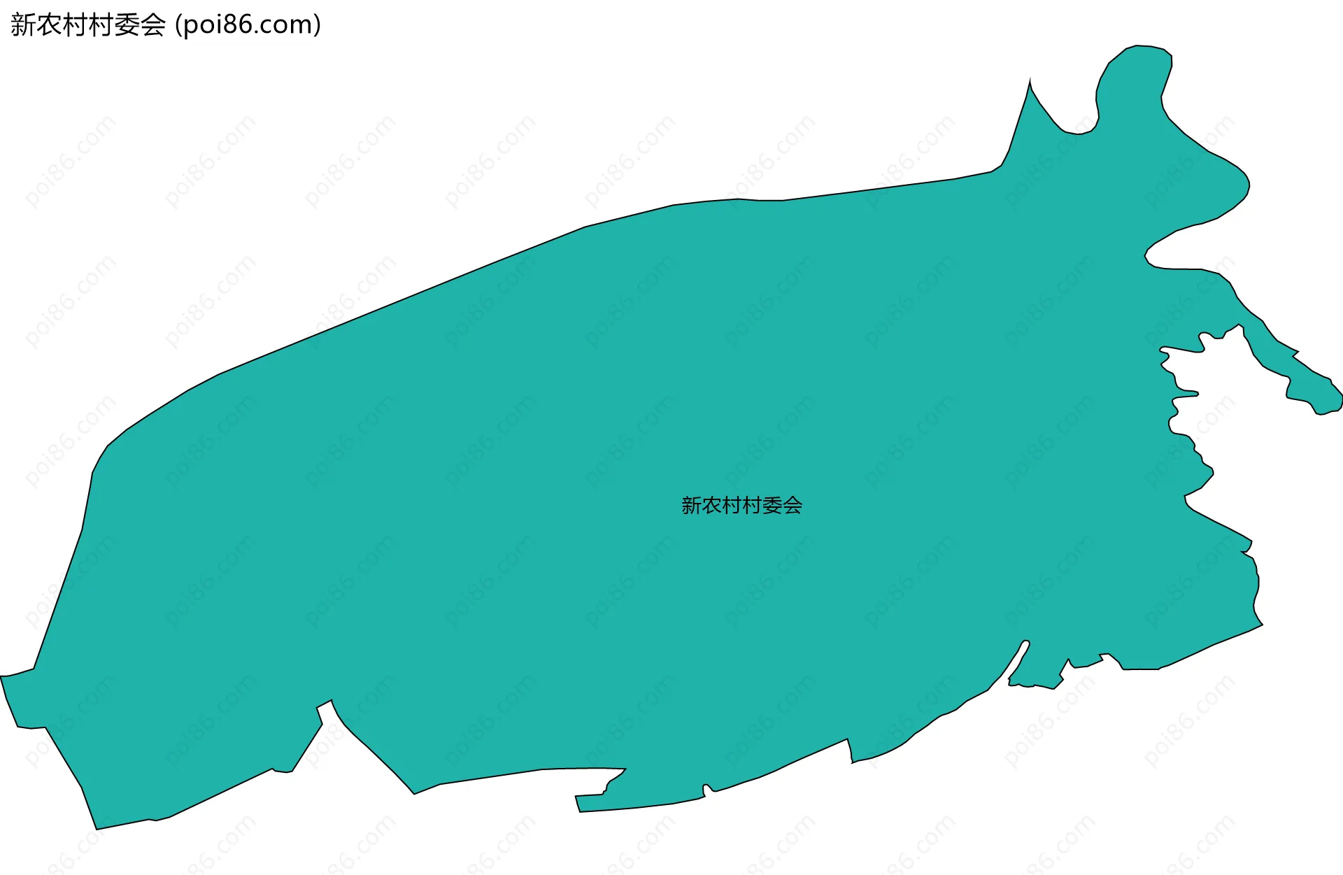 新农村村委会边界地图