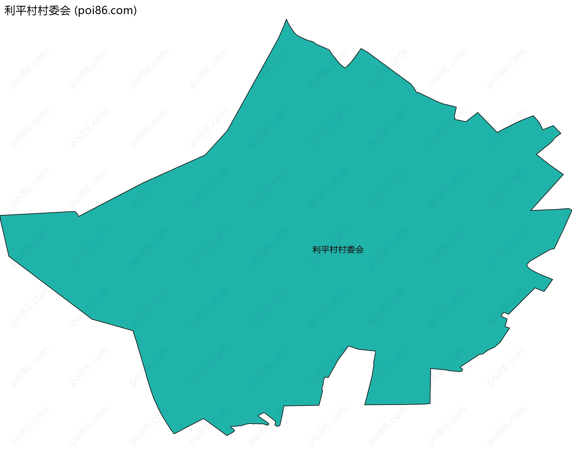 利平村村委会边界地图