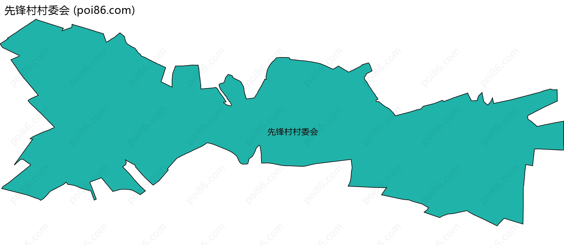 先锋村村委会边界地图