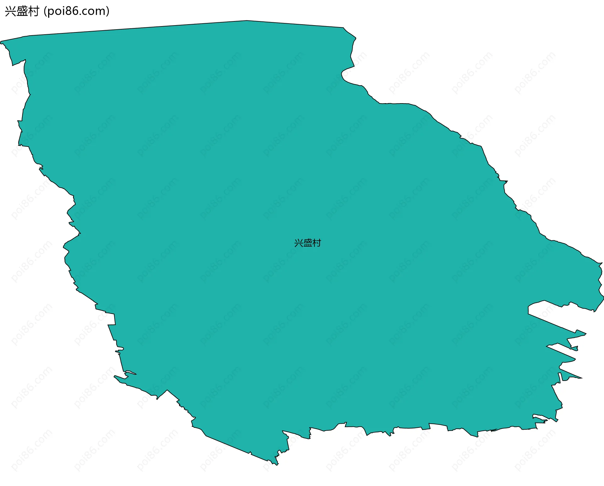 兴盛村边界地图