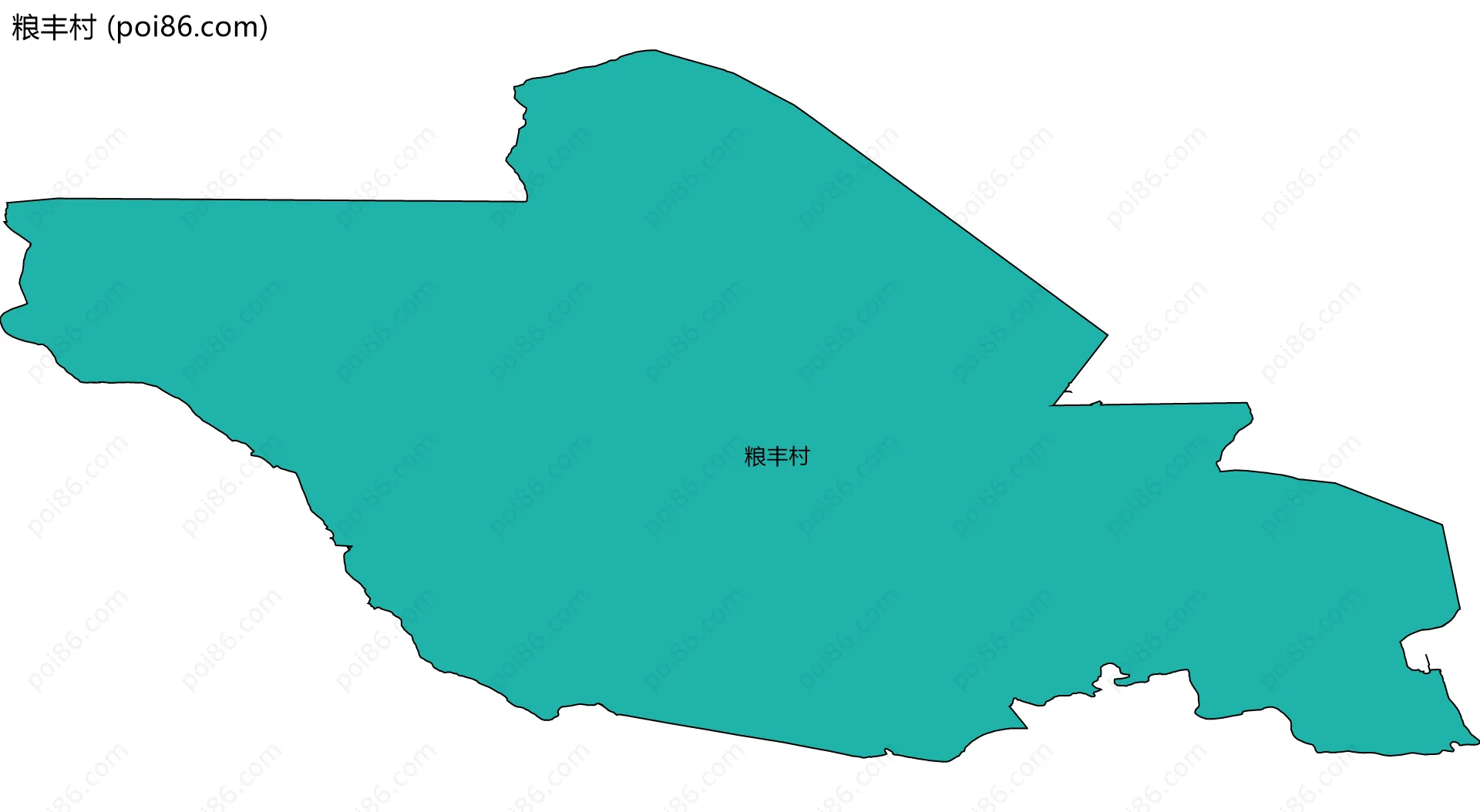 粮丰村边界地图