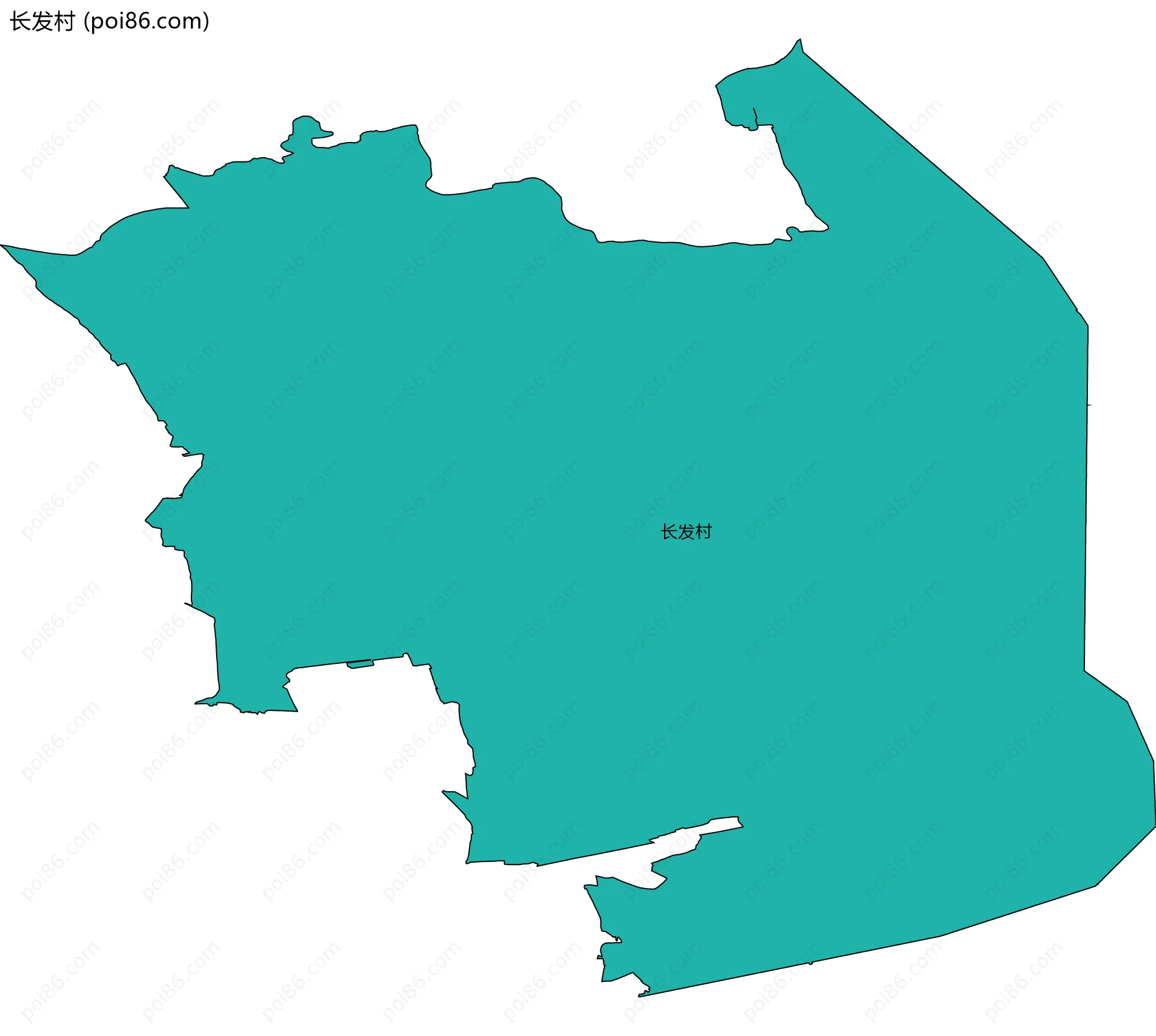 长发村边界地图