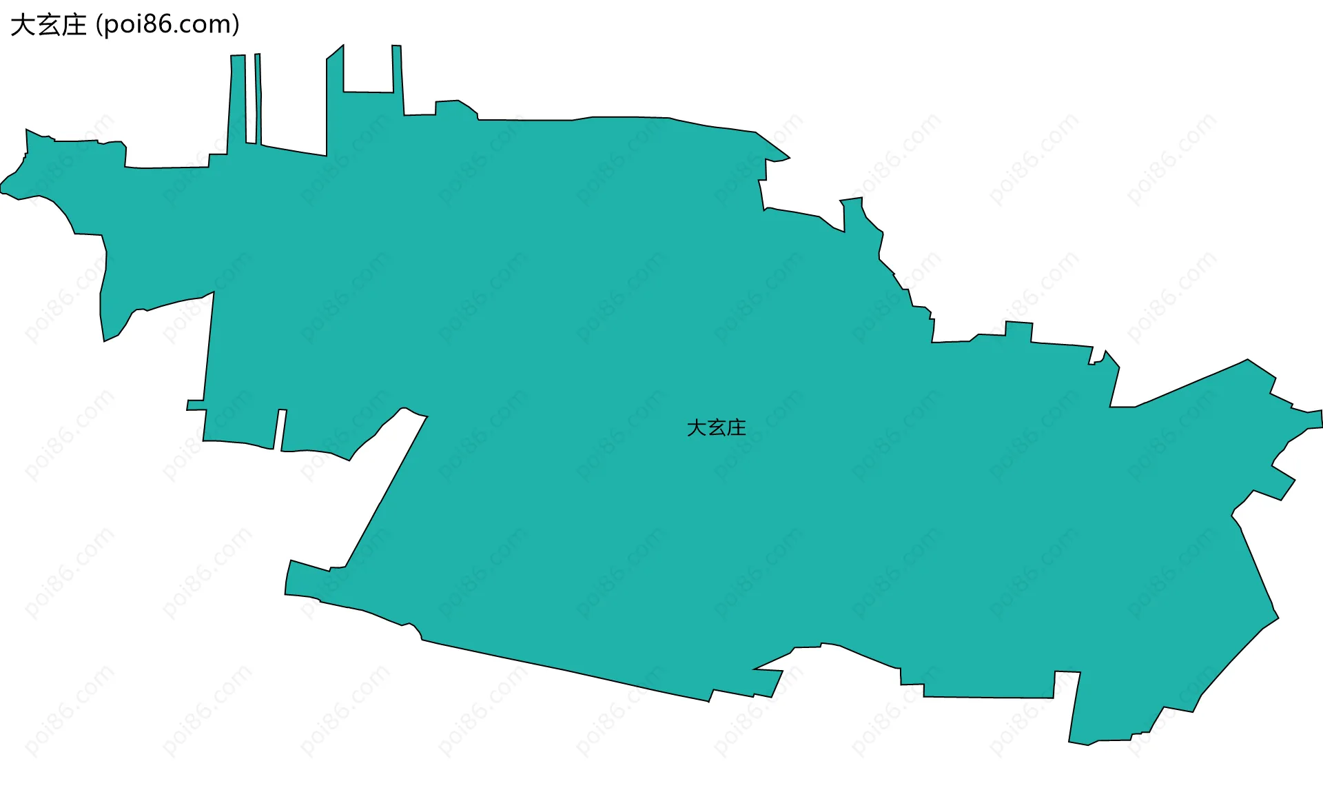大玄庄边界地图