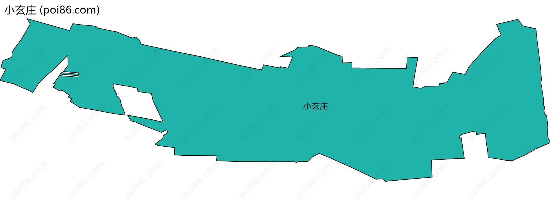 小玄庄边界地图