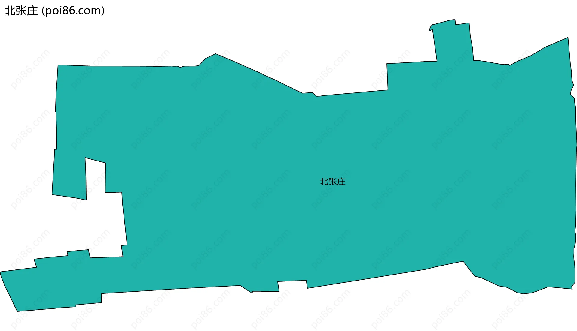 北张庄边界地图