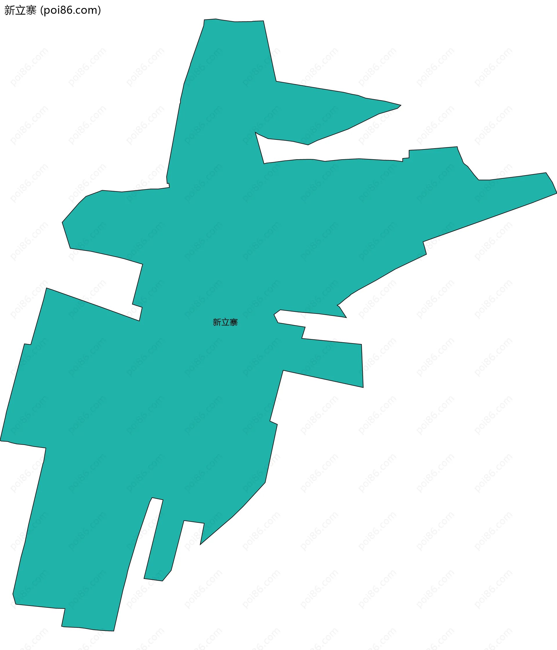 新立寨边界地图