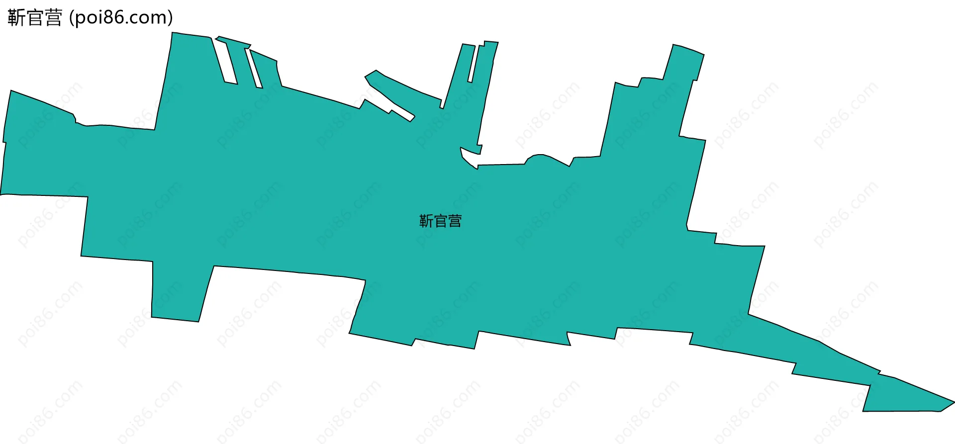 靳官营边界地图