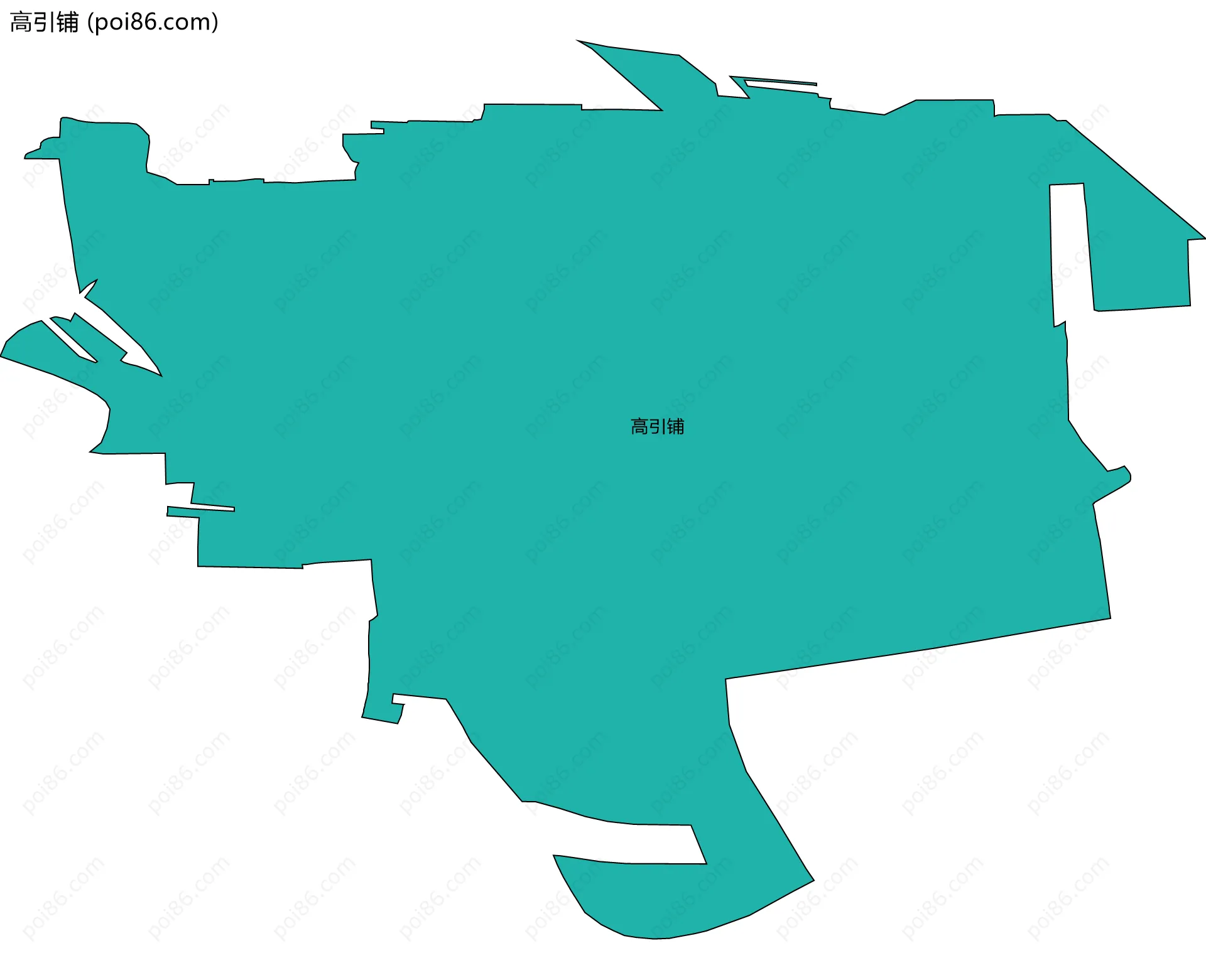 高引铺边界地图