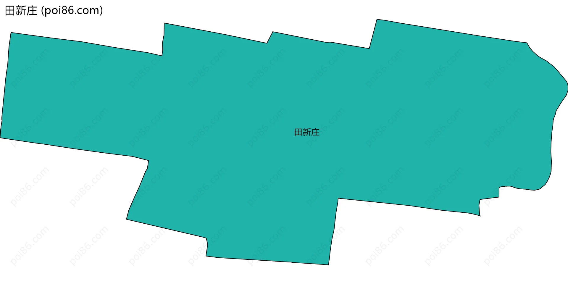 田新庄边界地图