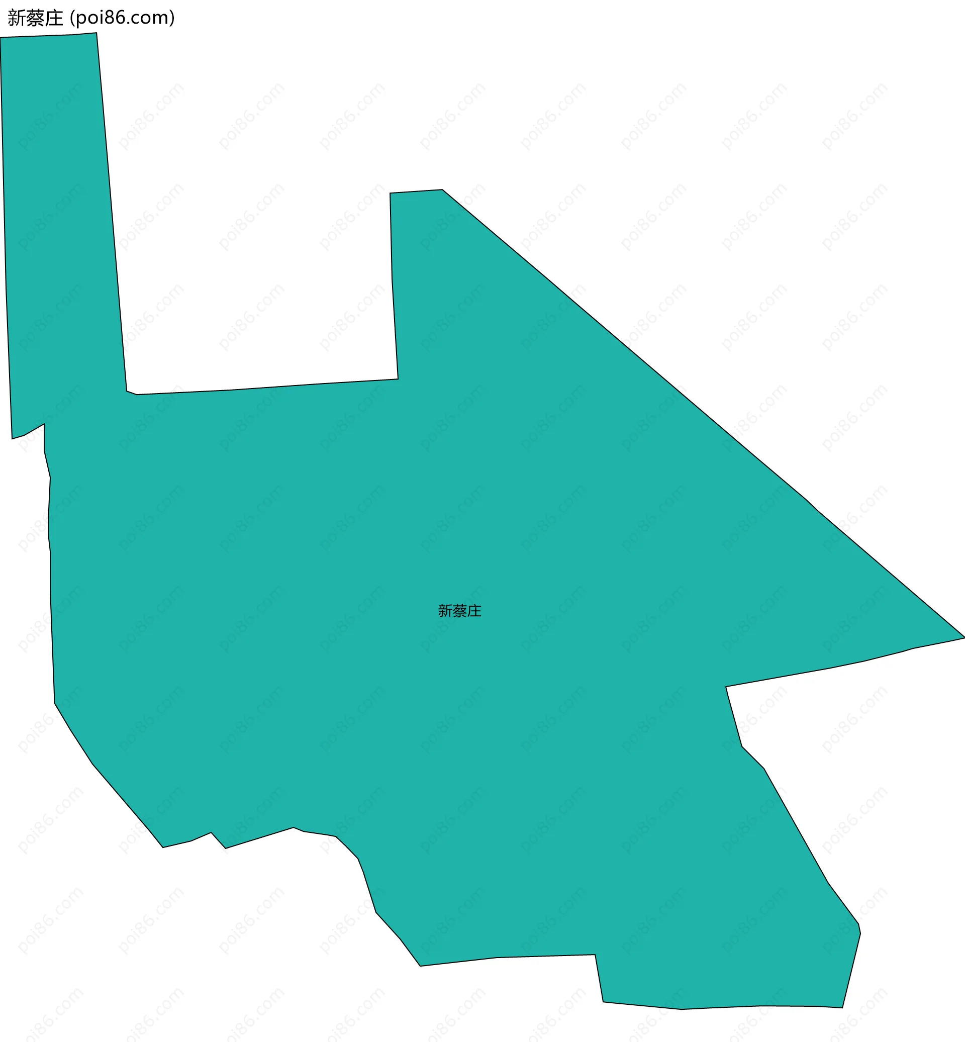 新蔡庄边界地图