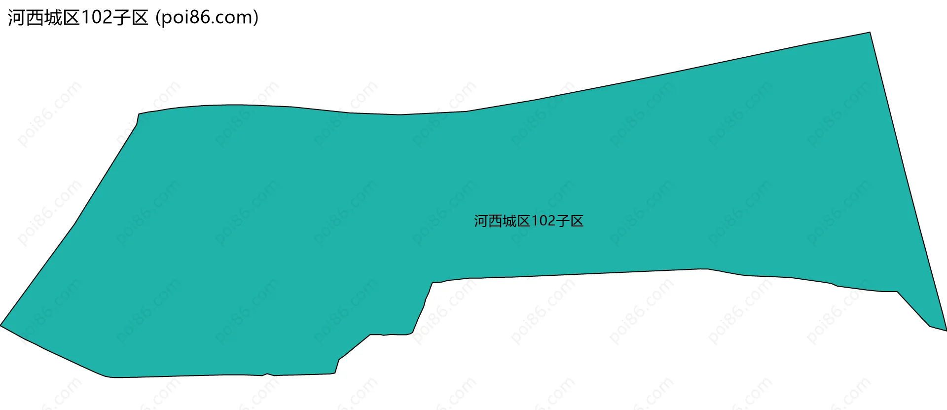 河西城区102子区边界地图