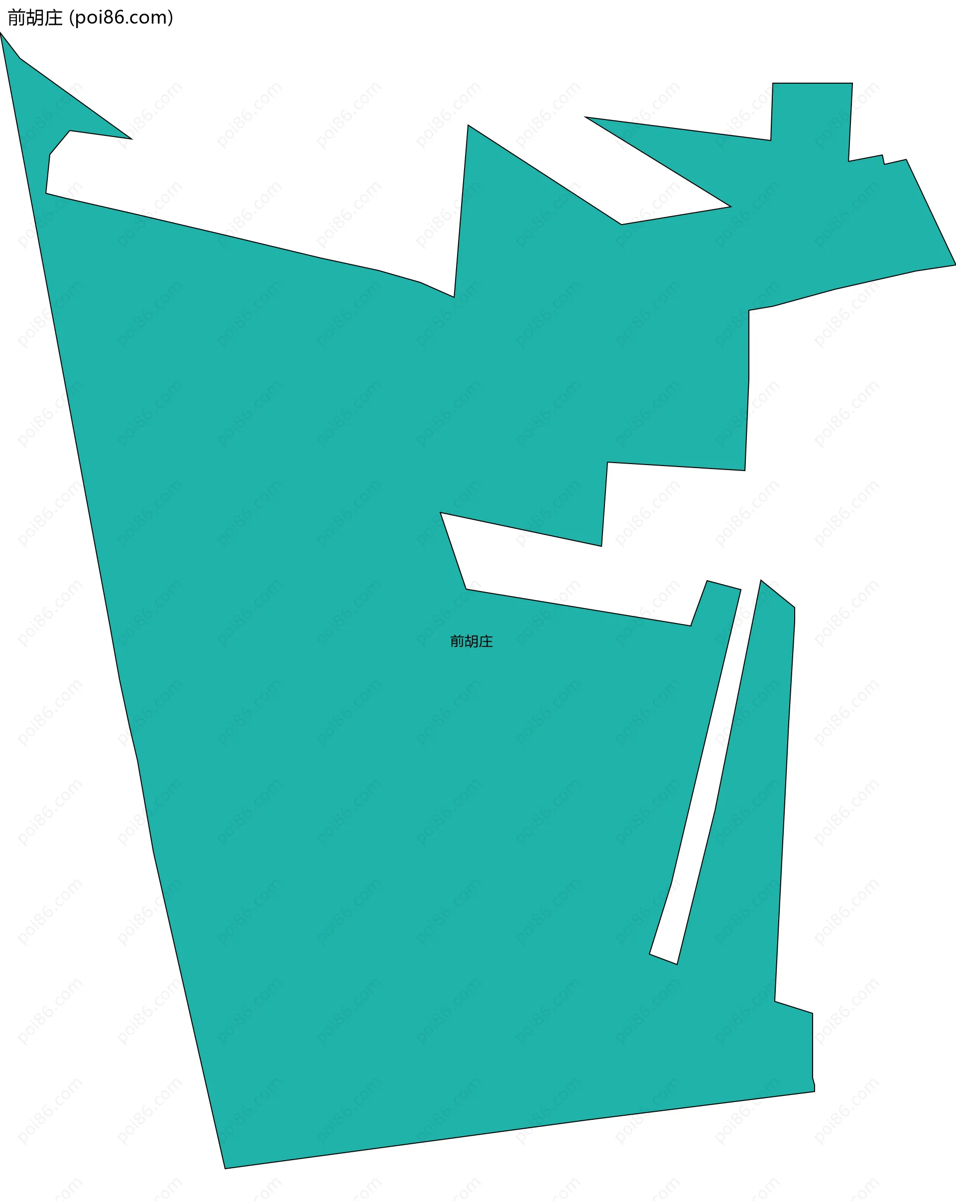 前胡庄边界地图