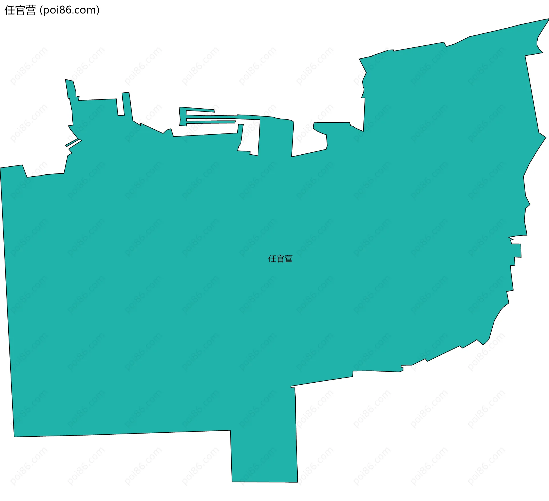 任官营边界地图