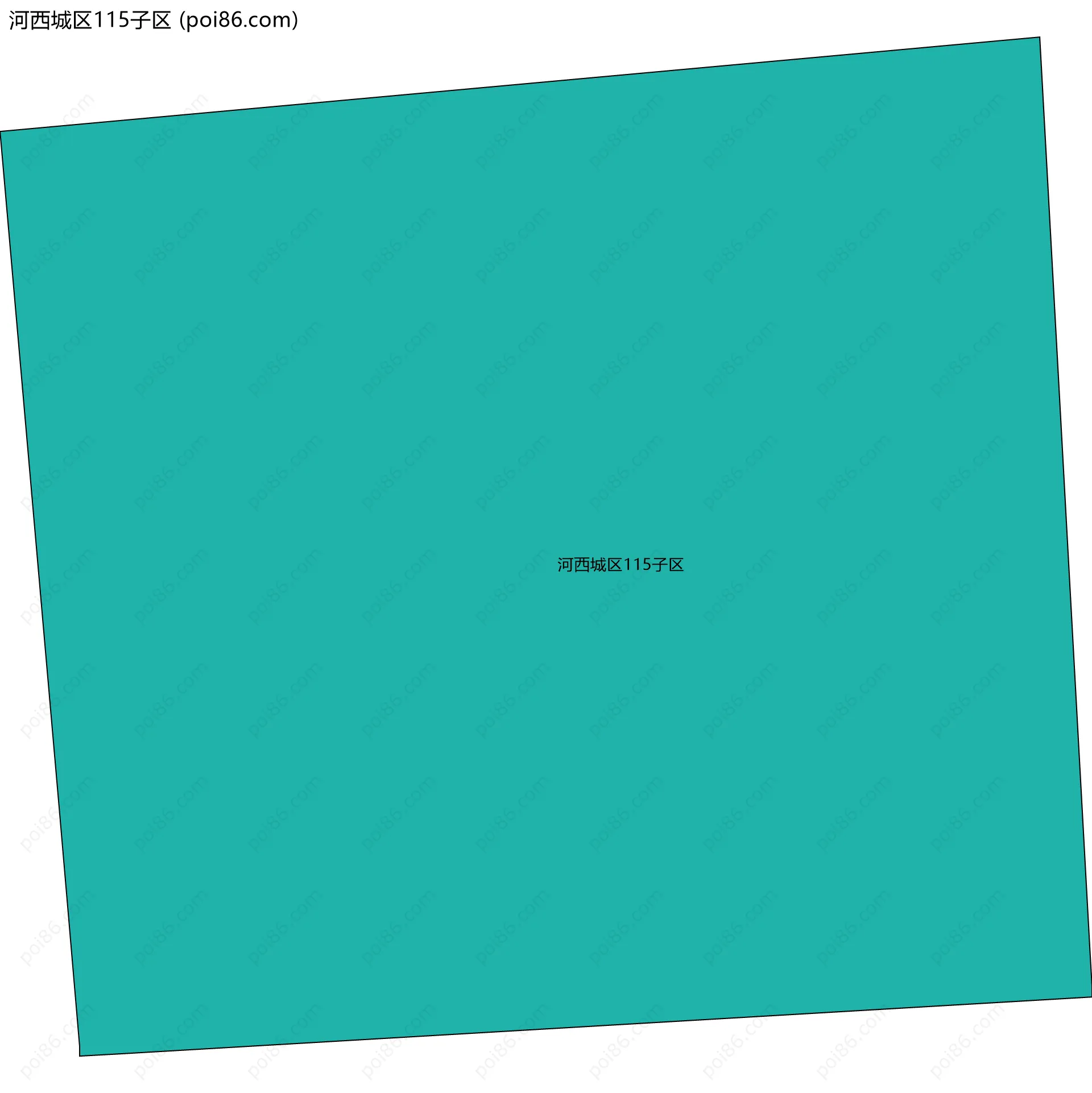 河西城区115子区边界地图