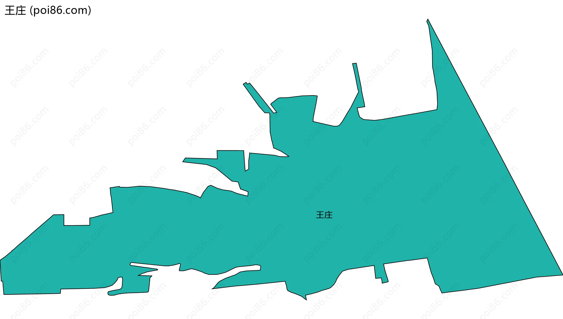 王庄边界地图