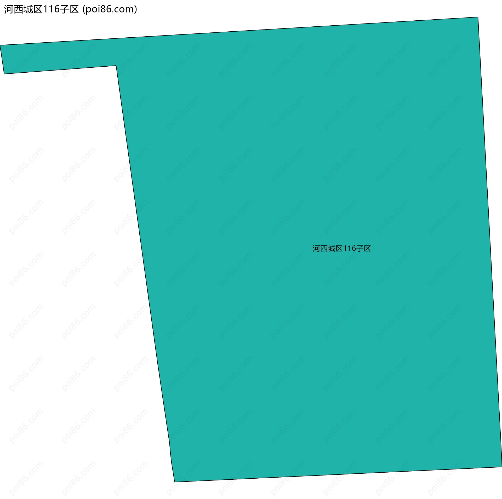 河西城区116子区边界地图