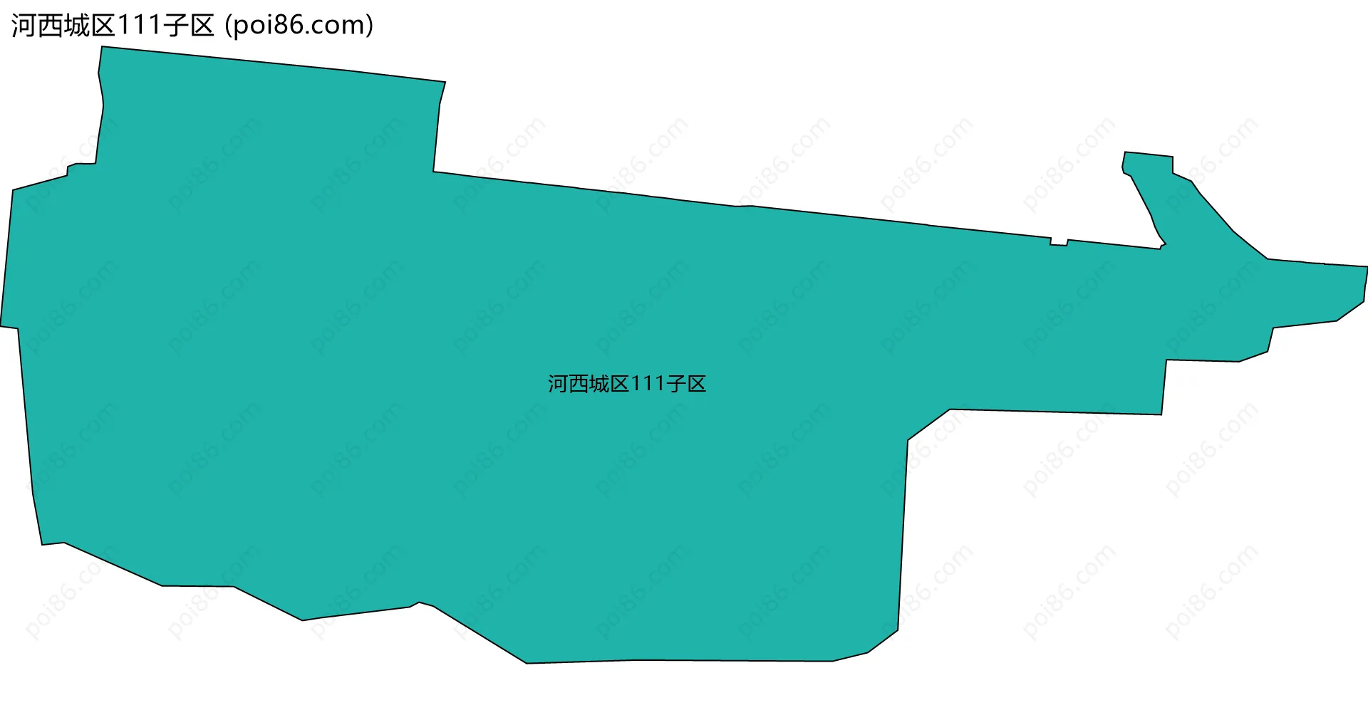 河西城区111子区边界地图